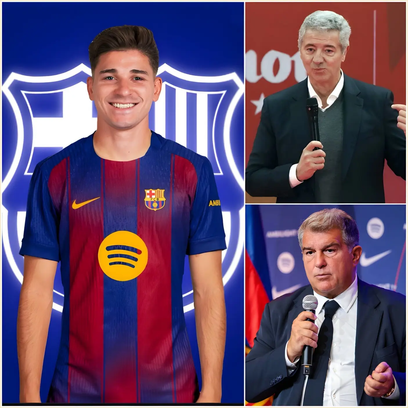 Cover Image for 🚨ÚLTIMA HORA: ATLÉTICO MADRID AFIRMA QUE JULIÁN NO SERÁ VENDIDO A BARCELONA BAJO NINGÚN CONCEPTO “No hay cantidad de dinero por la que el Barça pueda comprar a Julián. NO será traspasado al Barcelona. O pagan la cláusula de rescisión de 500 millones de euros o no hay trato”, declaró el Atlético a Diario AS. BATALLA ATLÉTICO-BARCELONA: EN CURSO.👇👇