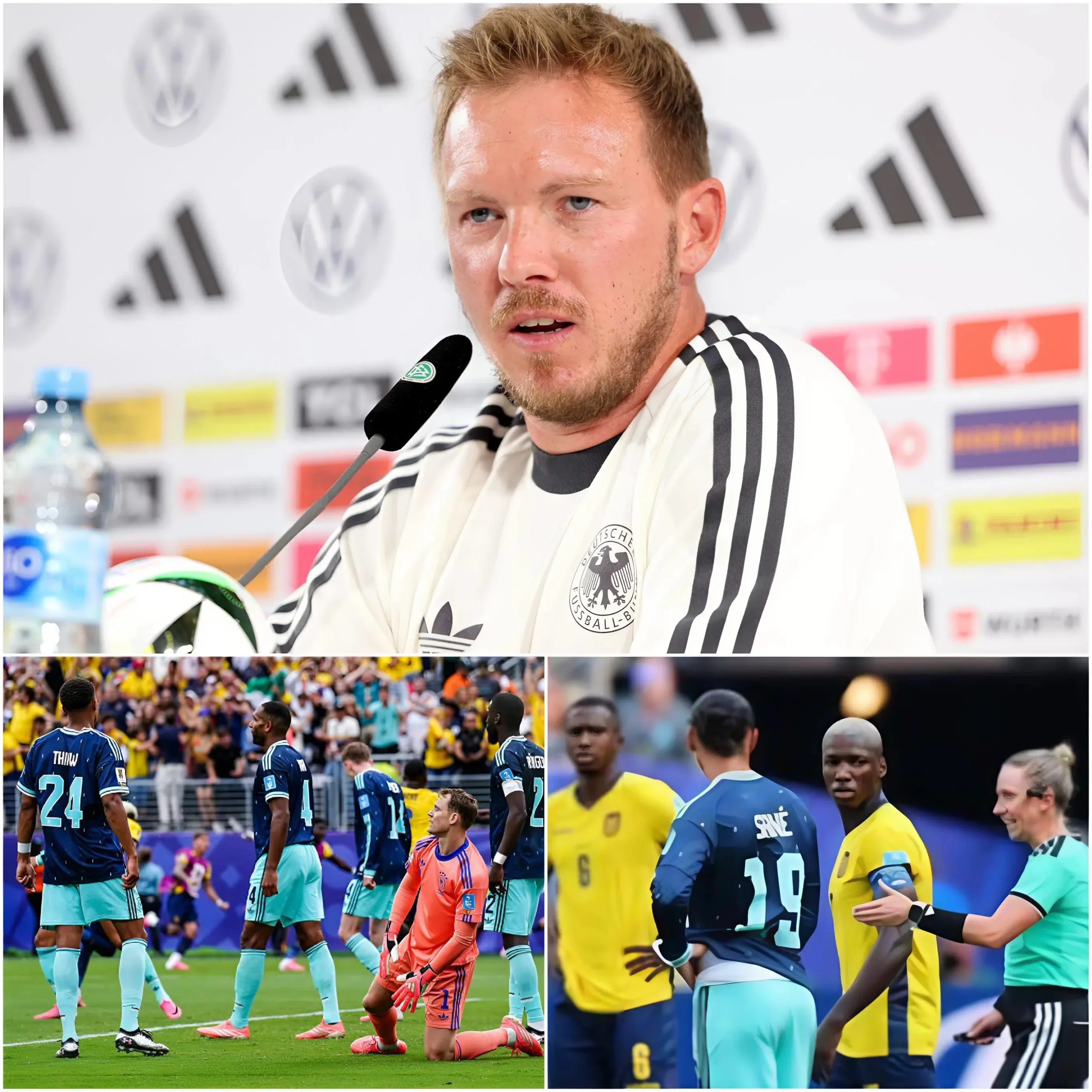 Cover Image for 🔥🚨 „DAS IST SEIN LETZTES SPIEL IM DEUTSCHEN NATIONALMANNSCHAFTSTRIKOT!“ – Julian Nagelsmann soll nach der Niederlage gegen Ecuador eine deutliche Ansage gemacht haben und erklärt haben, dass ein Spieler nicht mehr für die zukünftigen Trainingslager der Nationalmannschaft eingeplant sei.
