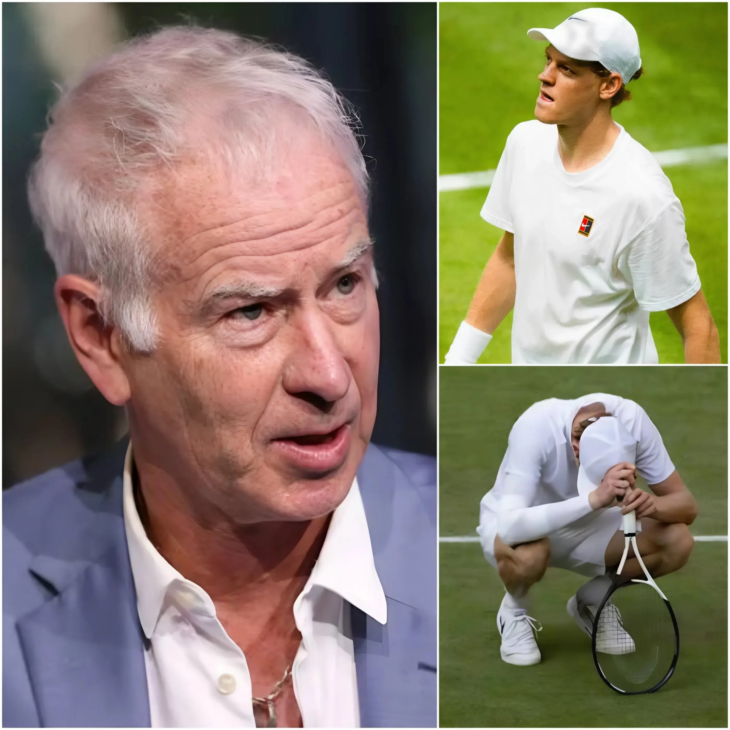 Cover Image for 🚨🎾 “Non tutti credono che dominerà Wimbledon…” — John McEnroe ha recentemente scatenato polemiche esprimendo pubblicamente il suo scetticismo sulla capacità di Jannik Sinner di conquistare Wimbledon 2026, nonostante il giocatore italiano sia considerato il principale contendente al titolo.