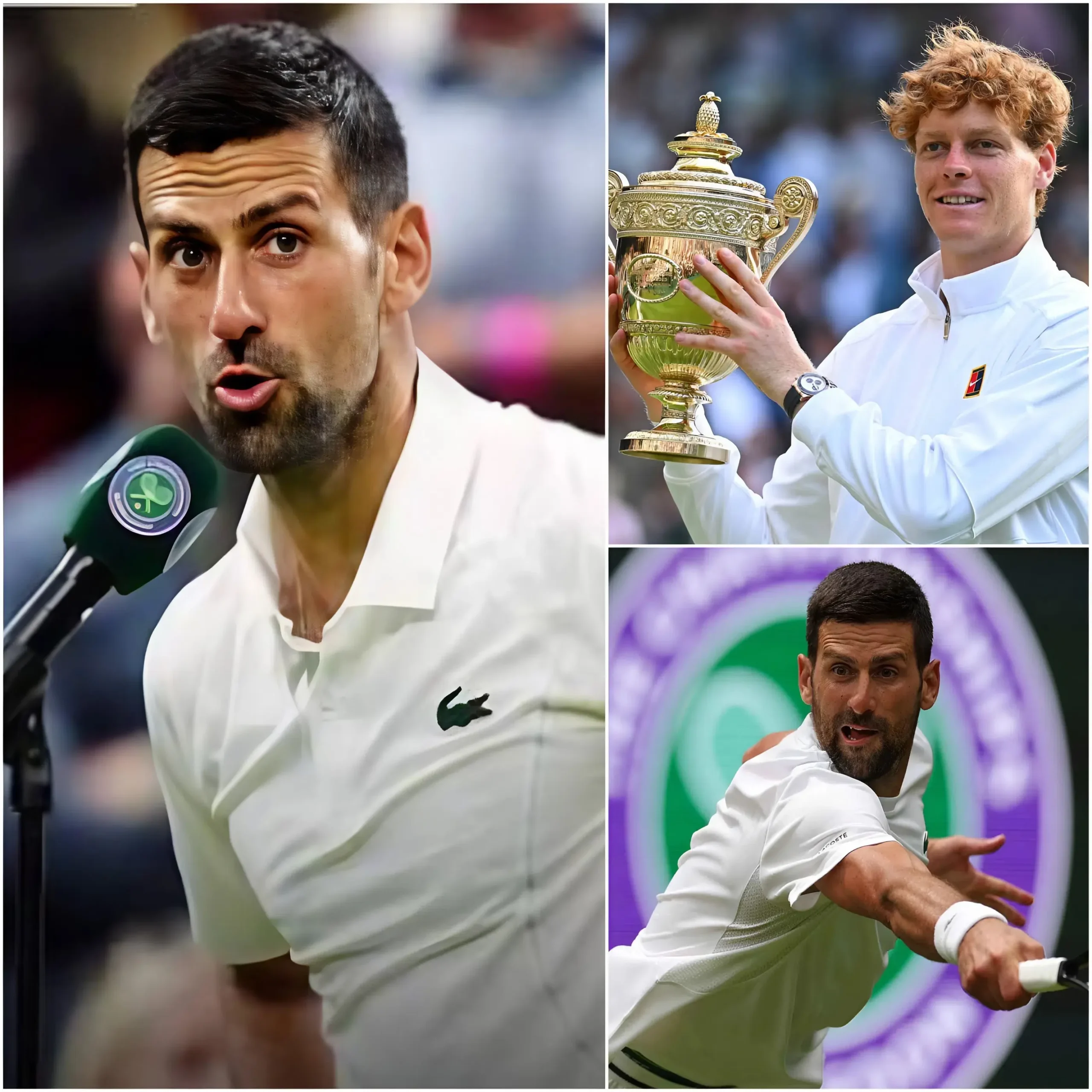 Cover Image for 🚨🎾 “¡SI SINNER VUELVE A GANA, ME RETIRARÉ DEL TORNEO!” — Se dice que Novak Djokovic envió un ultimátum impactante a los organizadores de Wimbledon justo antes del día inaugural.