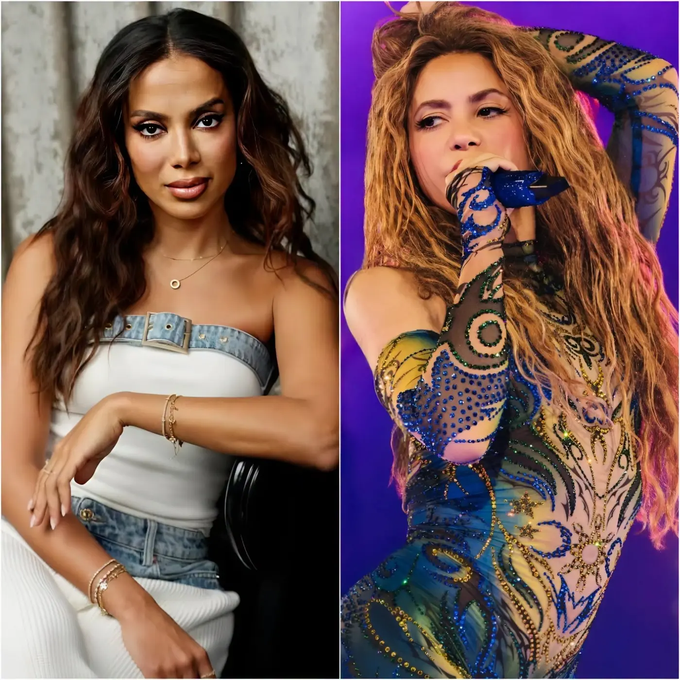 Cover Image for “No la respeto porque es colombiana.” Anitta, una famosa cantante brasileña, habría conmocionado al mundo al criticar públicamente a Shakira durante un concierto. “Los fans hispanos están idolatrando a un monstruo que utiliza su cuerpo para alcanzar el éxito…”, habría dicho Anitta.