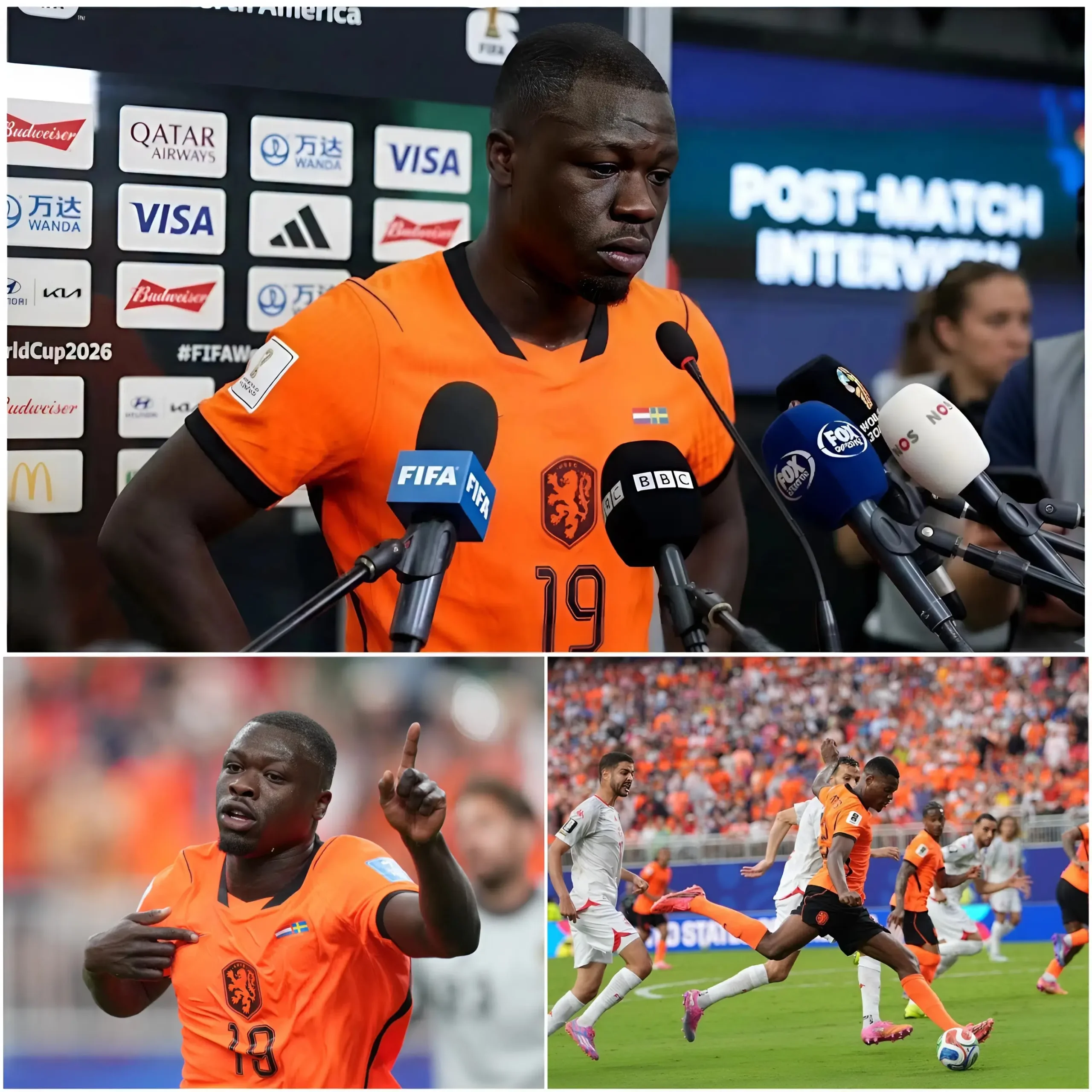 Cover Image for 💔 30 MINUTEN GELEDEN: “Eerlijk gezegd is dit heel moeilijk om te zeggen…” Meteen na de wedstrijd tegen Tunesië maakte spits Brian Brobbey een uiterst verrassende bekendmaking… 👇👇