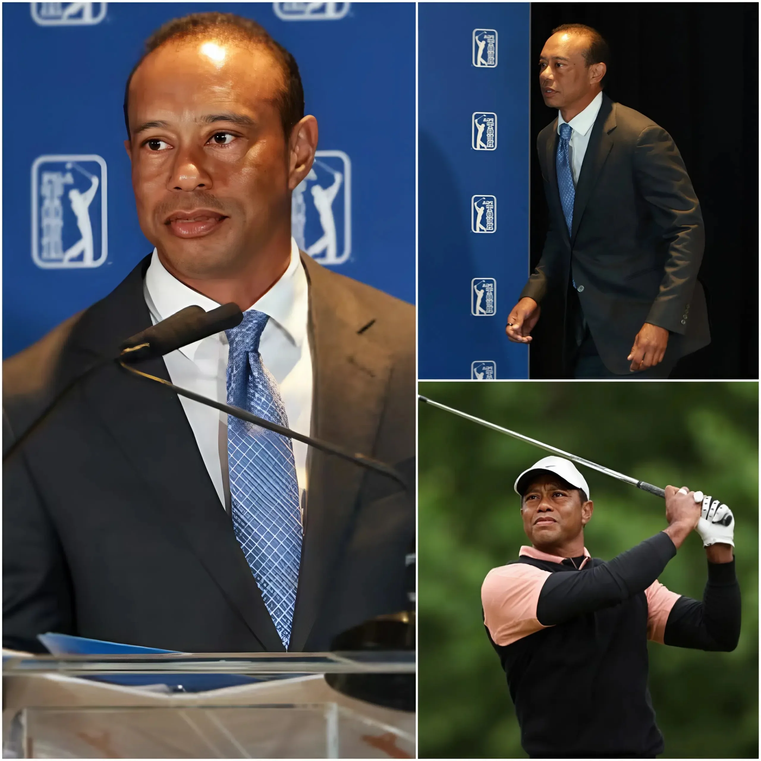 Cover Image for 🏌️🚨 “After a period of near disappearance from the golf course lights due to one of the biggest events of his life, Tiger Woods has finally returned.” The golf legend’s first appearance since his DUI incident immediately became a global sensation.