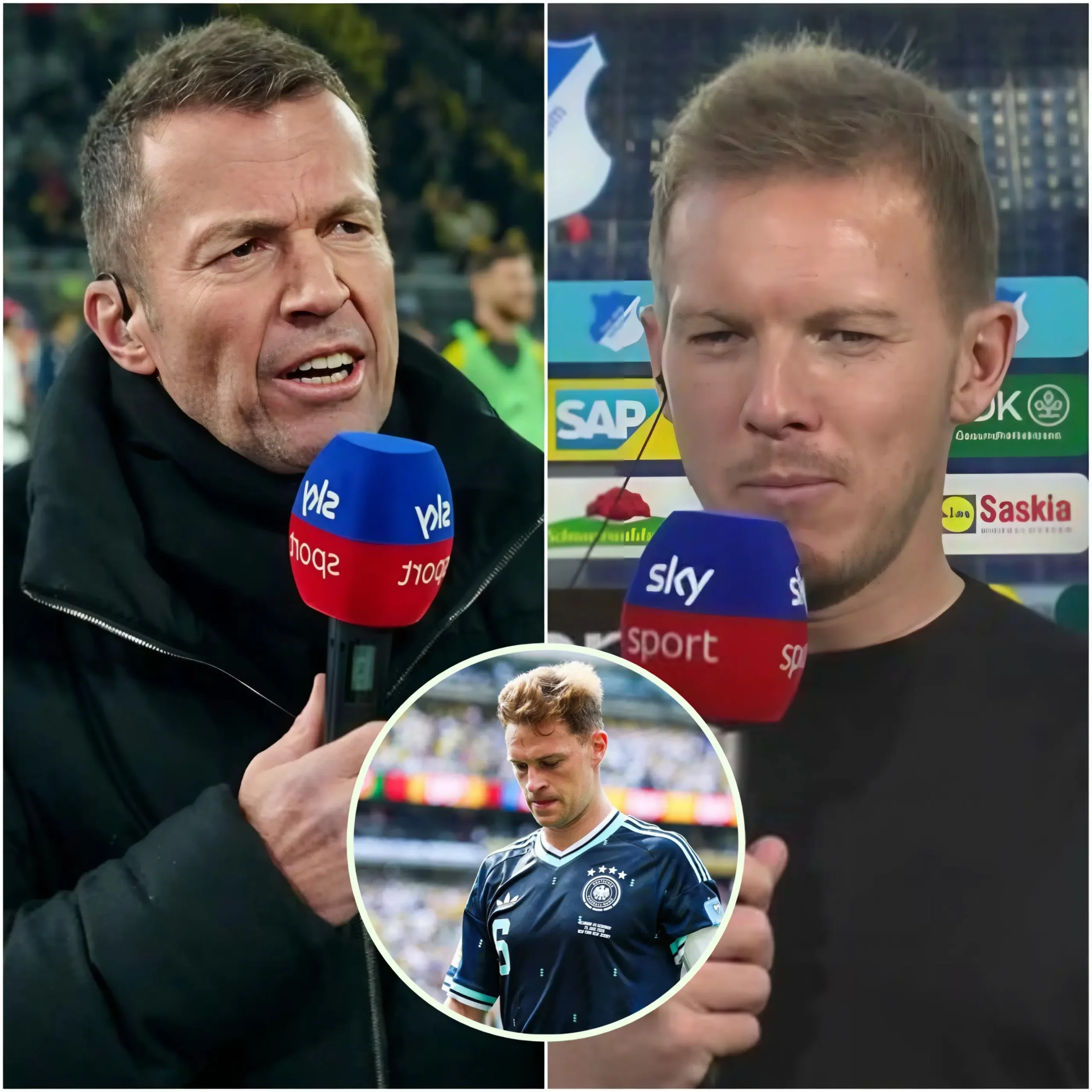 Cover Image for 🚨 „KIMMICH KEHRT INS MITTELFELD ZURÜCK!“ Lothar Matthäus forderte Julian Nagelsmann öffentlich auf, Joshua Kimmich wieder ins zentrale Mittelfeld zu beordern.