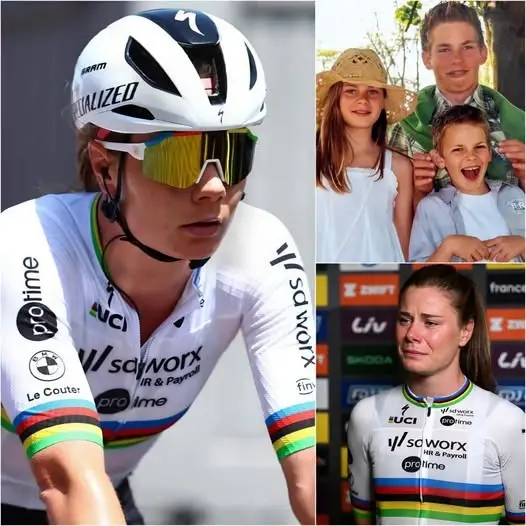 Cover Image for 🚨😳 “IK WIL NIET WORDEN ZOALS MIJN BROER.” Lotte Kopecky barstte in tranen uit tijdens een emotionele bekentenis die de hele wielerwereld schokte.