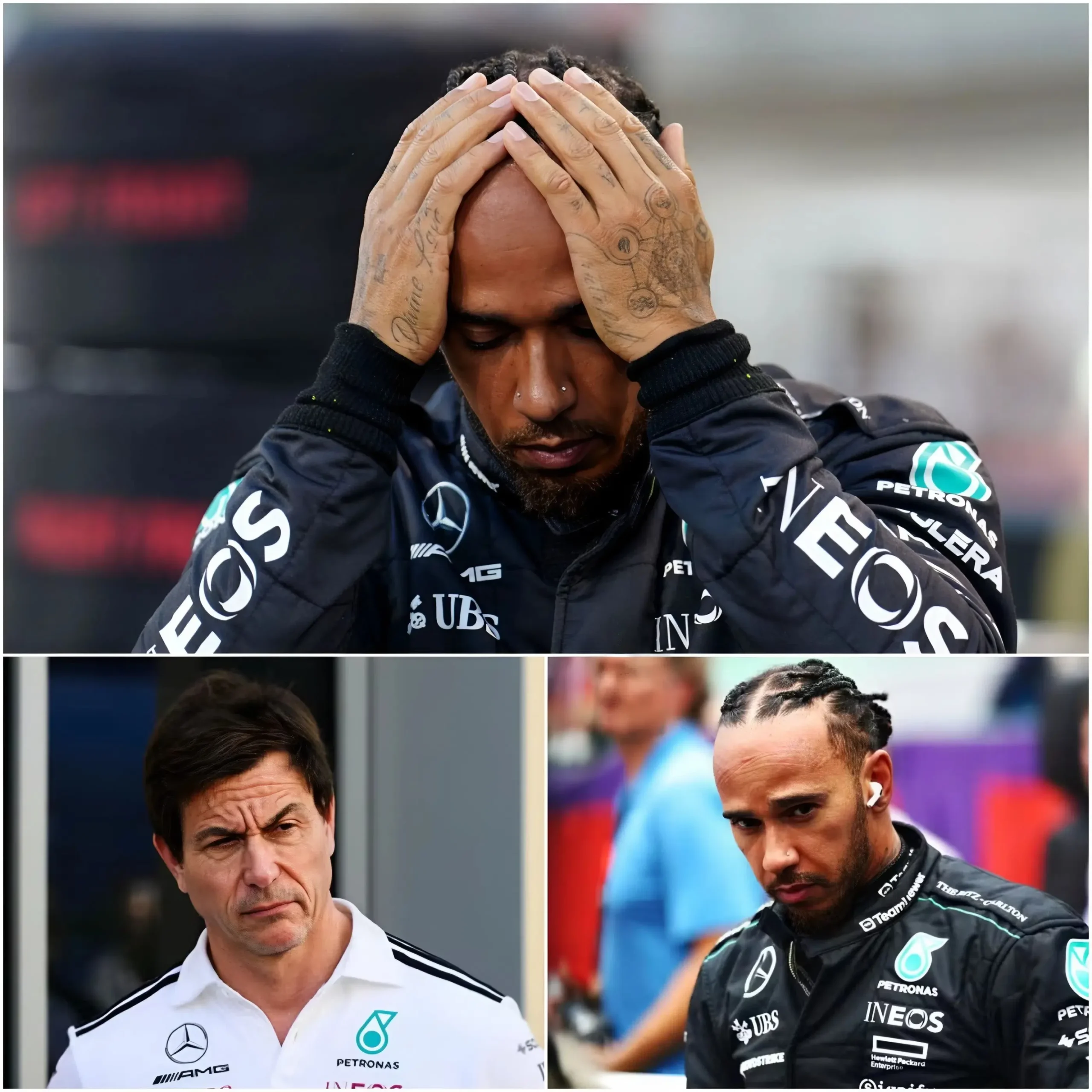 Cover Image for EXCLUSIVE EVIDENCE OF IRREPARABLE RIFT: LEWIS HAMILTON LASHES OUT AT BIG BOSS TOTO WOLFF RIGHT BEFORE THE RACE!