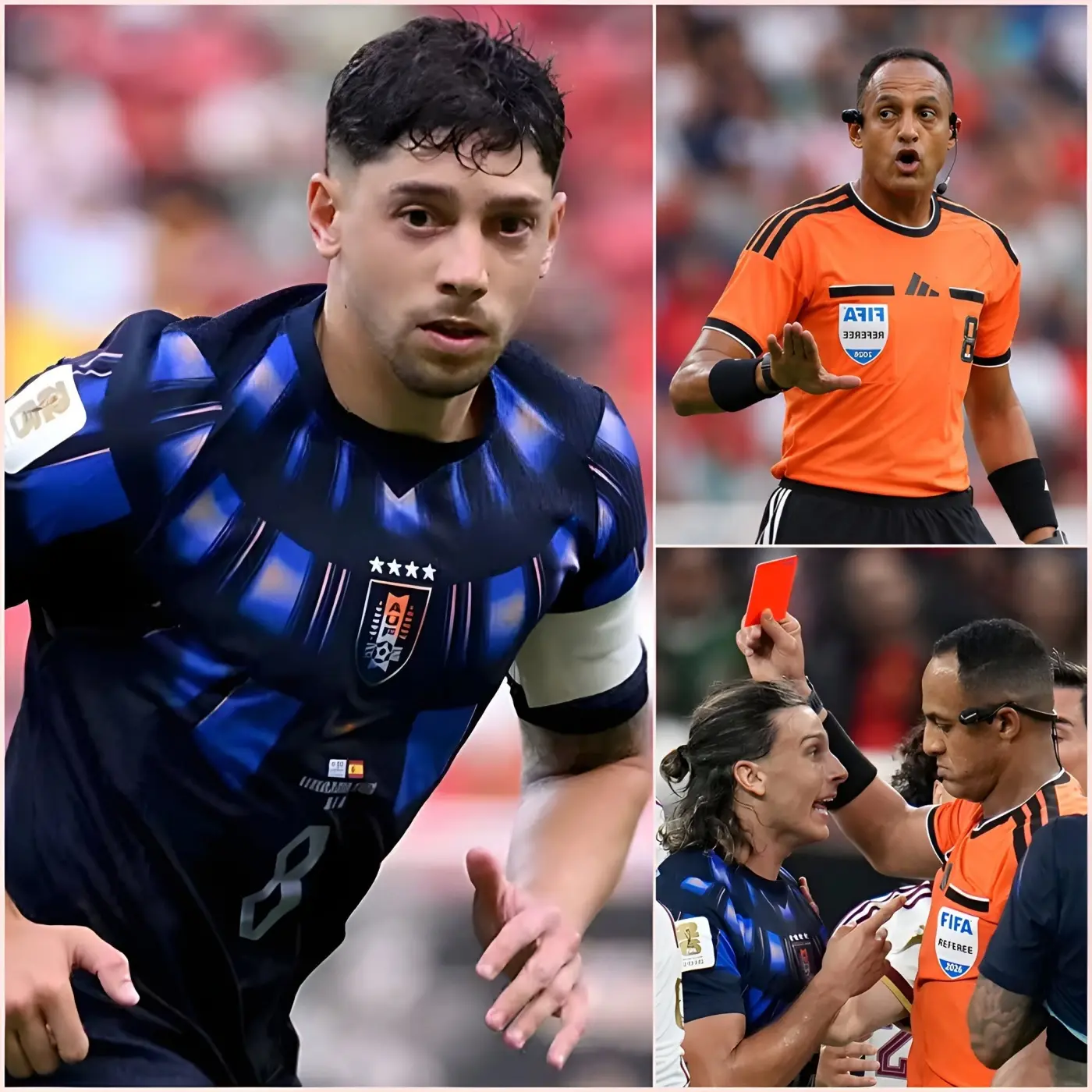 Cover Image for 🚨 “¡CREÍ QUE ERA ESPAÑOL!” Federico Valverde estalló de ira tras el partido entre España y Uruguay, criticando públicamente al árbitro con palabras muy duras.