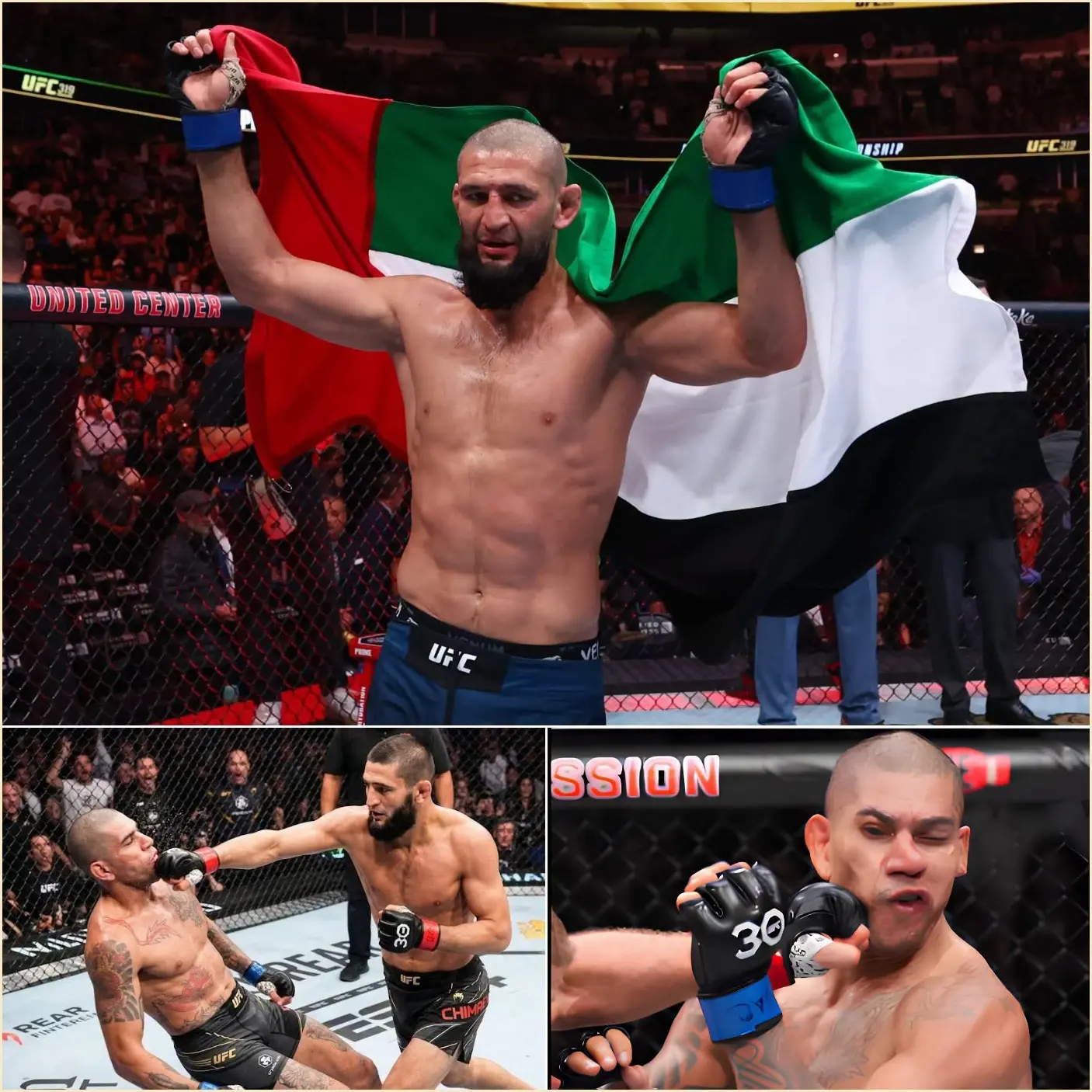 Cover Image for “FINALLY SOMEONE DARES TO HUNT THE MONSTER… AND KHAMZAT CHIMAEV NOT ONLY DEFEATED POATAN, HE BROUGHT THAT ENTIRE DYNASTY TO THE GROUND IN JUST 3 MINUTES AND 41 SECONDS.” — Khamzat Chimaev shook the entire UFC.👇👇