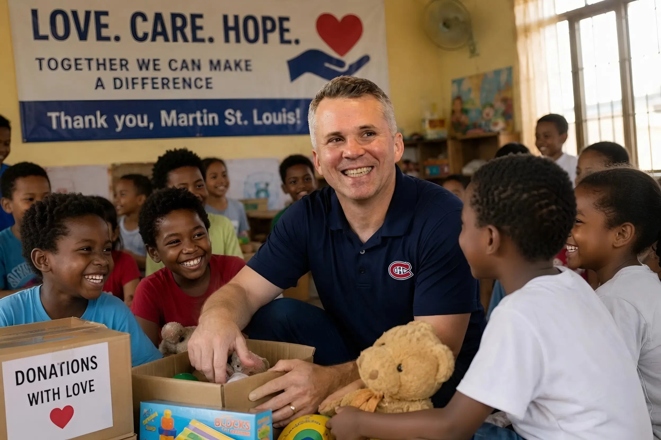 Cover Image for 💖🎾 “Il n’a pas seulement conquis le monde avec des titres légendaires… Martin St. Louis continue d’émouvoir des millions de personnes par sa générosité, son humilité et son esprit de solidarité.”