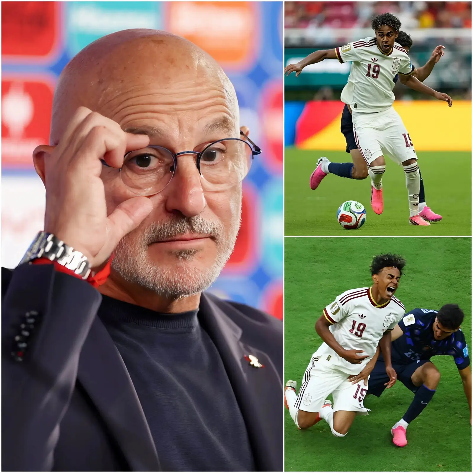Cover Image for «LAMENTO MUCHÍSIMO LA SITUACIÓN DE ESE CHICO. Esta es una gran pérdida para la selección española, y en la siguiente fase no habrá lugar para errores», compartió Luis de la Fuente, al mismo tiempo que envió disculpas a los aficionados por la ausencia de este jugador en el próximo partido contra Austria.