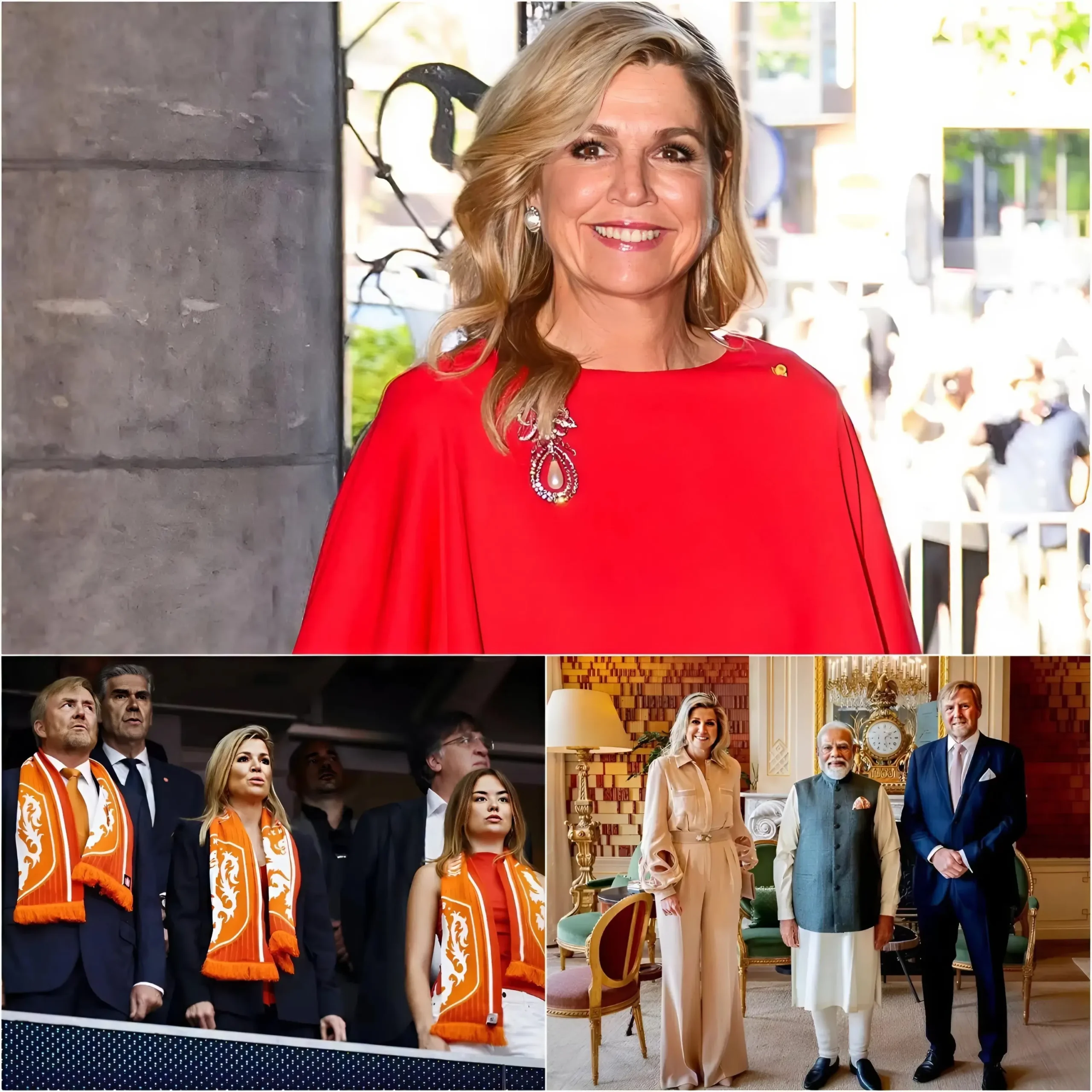 Cover Image for KONINKLIJKE SCHOK 👑 Koningin Máxima’s besluit om bij aankomst in India afstand te doen van haar kroon onthult een speciale missie die tot het laatste moment geheim werd gehouden!