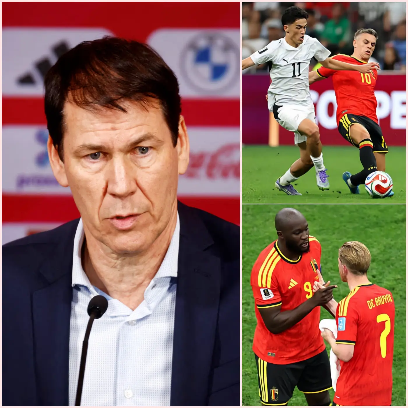 Cover Image for “VOOR MIJ WAS HIJ DE BESTE SPELER VAN DE WEDSTRIJD!” De Belgische bondscoach Rudi Garcia verraste iedereen door na de 5-1 overwinning op Nieuw-Zeeland één speler in het bijzonder te prijzen.