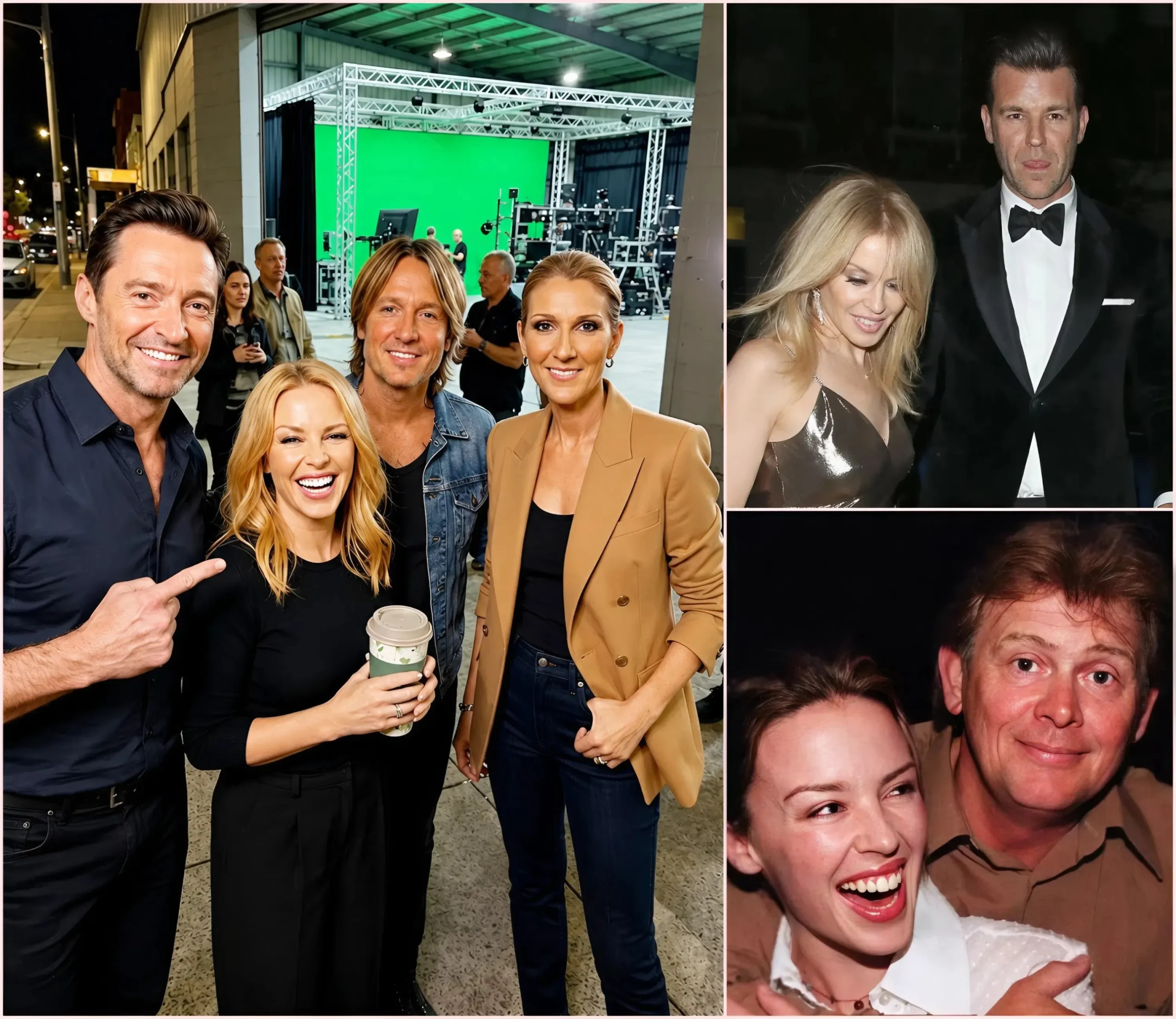 Cover Image for Hugh Jackman, Kylie Minogue, and Celine Dion Spotted at Secret Sydney Volumetric Studio for “Farnham: The Global Tribute
