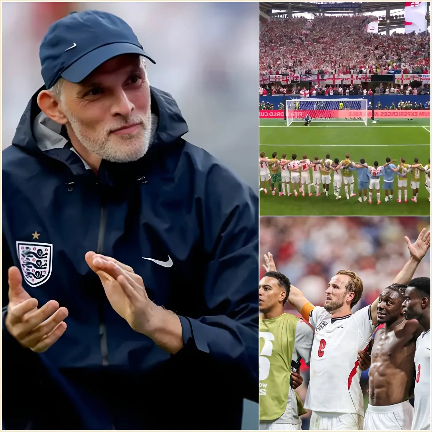 Cover Image for 🚨 BREAKING NEWS: After England’s hard-fought 2–1 victory over DR Congo, head coach Thomas Tuchel delivered an emotional post-match message — a heartfelt 17-word tribute to the England supporters who never stopped believing, even as the knockout battle hung in the balance.