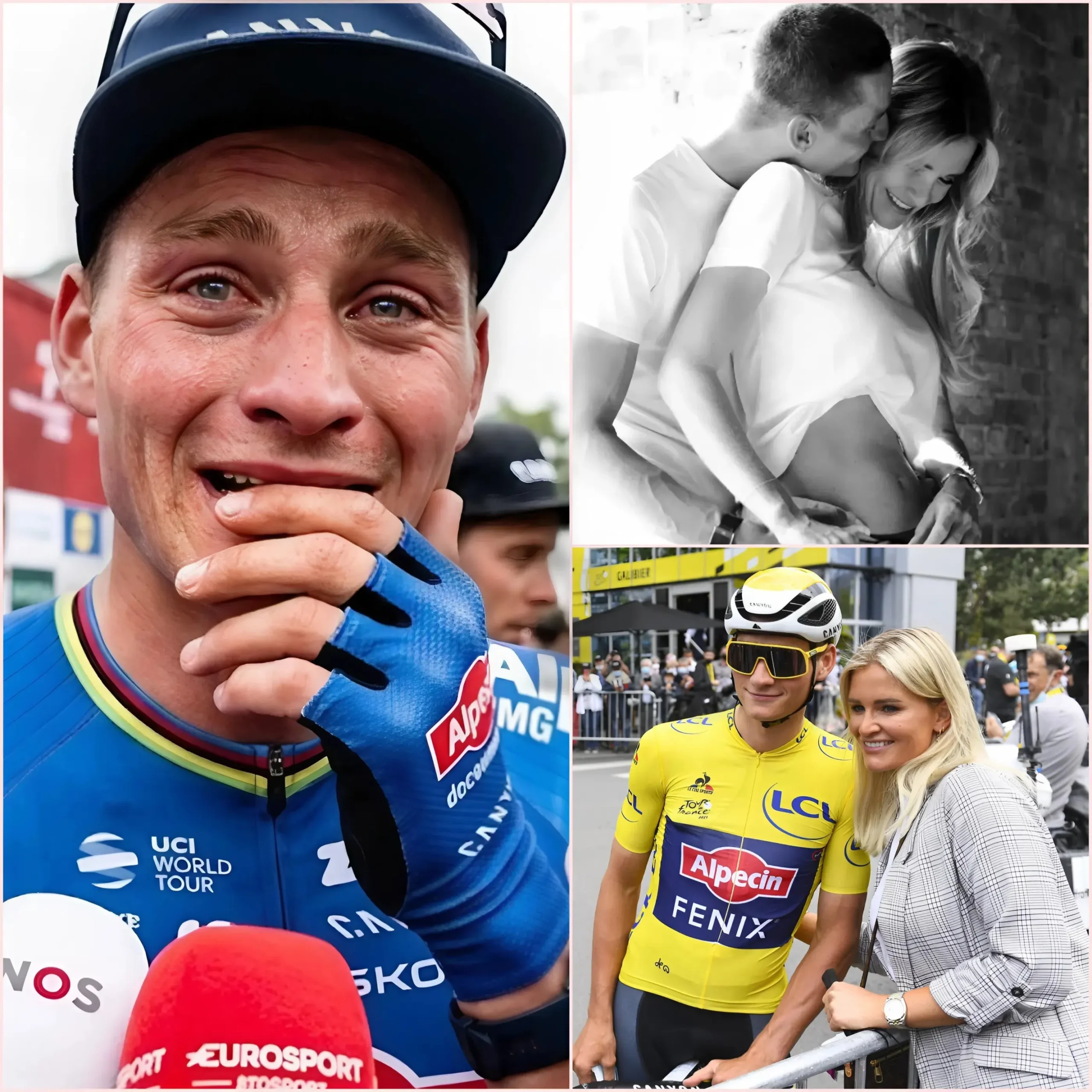 Cover Image for VROLIJK NIEUWS: “IK BEN VADER!” 😭💖 Mathieu van der Poel en zijn vrouw verwelkomden hun eerste kind met grote vreugde en felicitaties. Het kleine engeltje kwam als een verrassing, een cadeau op zijn 31e verjaardag, en de jonge coureur sprak zijn diepe dankbaarheid uit aan zijn vrouw voor alles wat ze samen hebben meegemaakt.