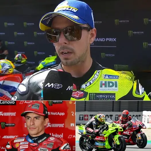 Cover Image for “MARC MÁRQUEZ YA NO ES UN RIVAL TEMERARIO CUANDO SE ENFRENTA A UNA CARRERA DE VERDAD… LO ADELANTÉ DOS VECES Y ESO LO DICE TODO.” — Fabio Di Giannantonio lanzó