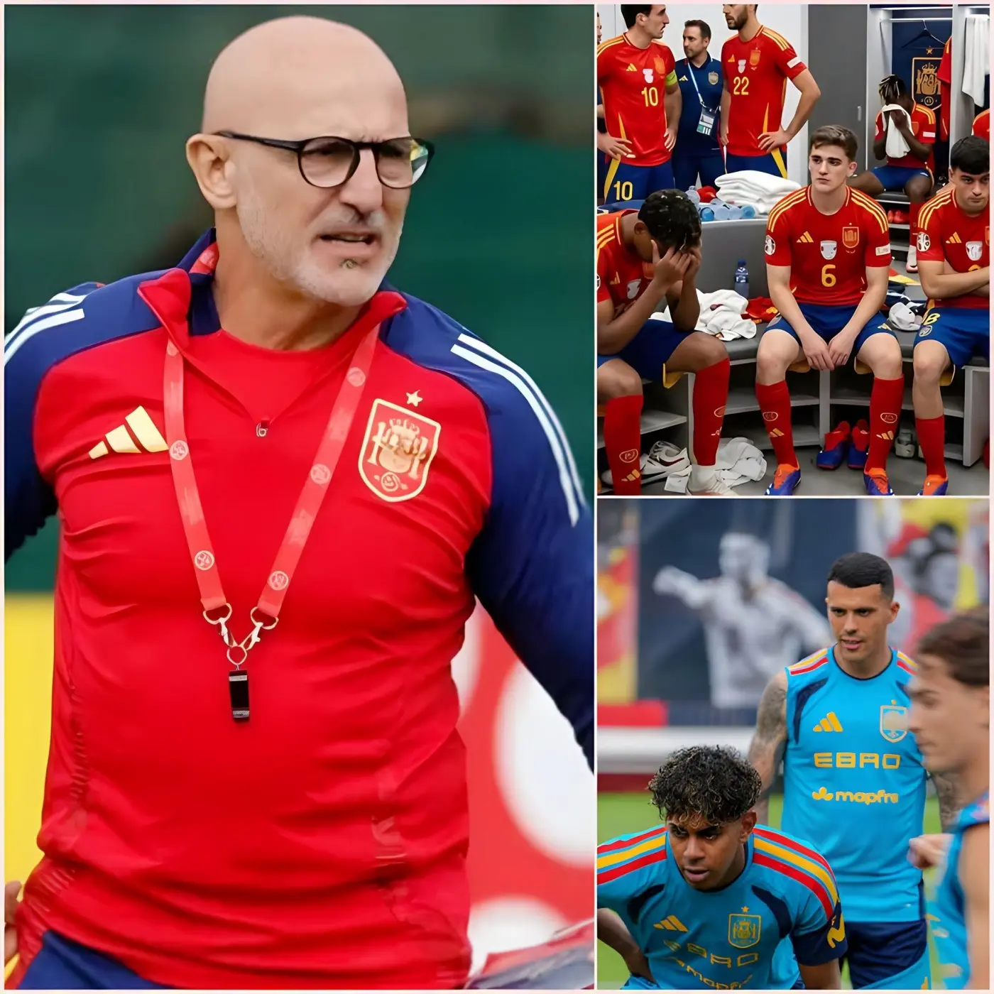 Cover Image for 🚨ÚLTIMA HORA: El vestuario de la selección española estalla tras la suspensión inmediata de dos jugadores por desafiar públicamente a Luis de la Fuente y al capitán Rodri.