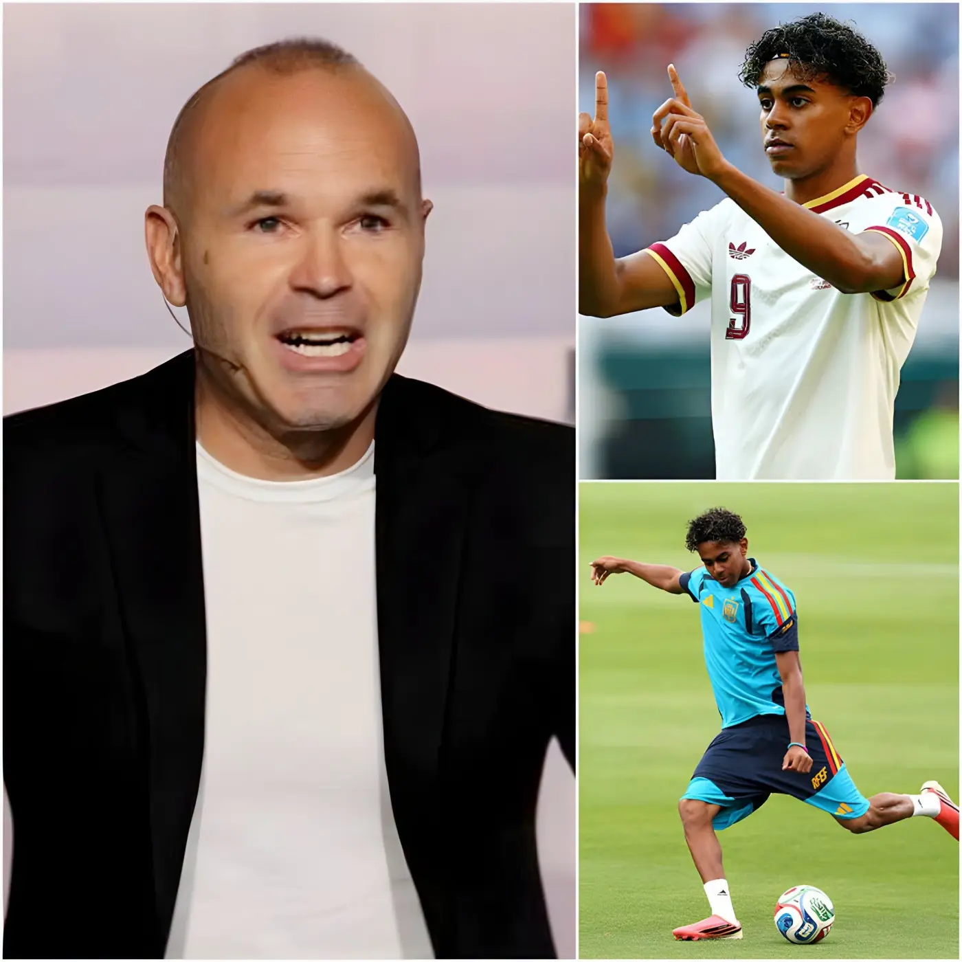 Cover Image for «¡HACE APENAS 10 MINUTOS!» La leyenda del fútbol español Andrés Iniesta rompió su silencio para defender con firmeza a Lamine Yamal antes del partido de la Copa del Mundo 2026 contra Austria, lanzando un mensaje contundente y lleno de emoción