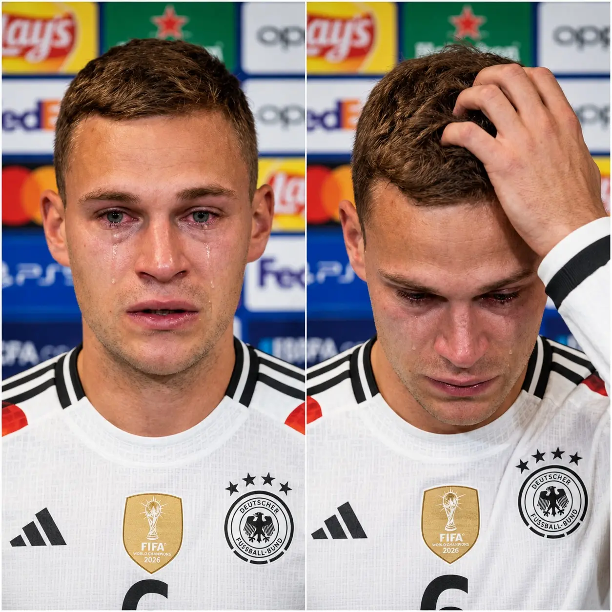 Cover Image for 🚨EILMELDUNG — VOR GERADE EINMAL 11 MINUTEN AUF DER PRESSEKONFERENZ: Mittelfeldspieler Joshua Kimmich hat offiziell bestätigt, dass er…👇👇