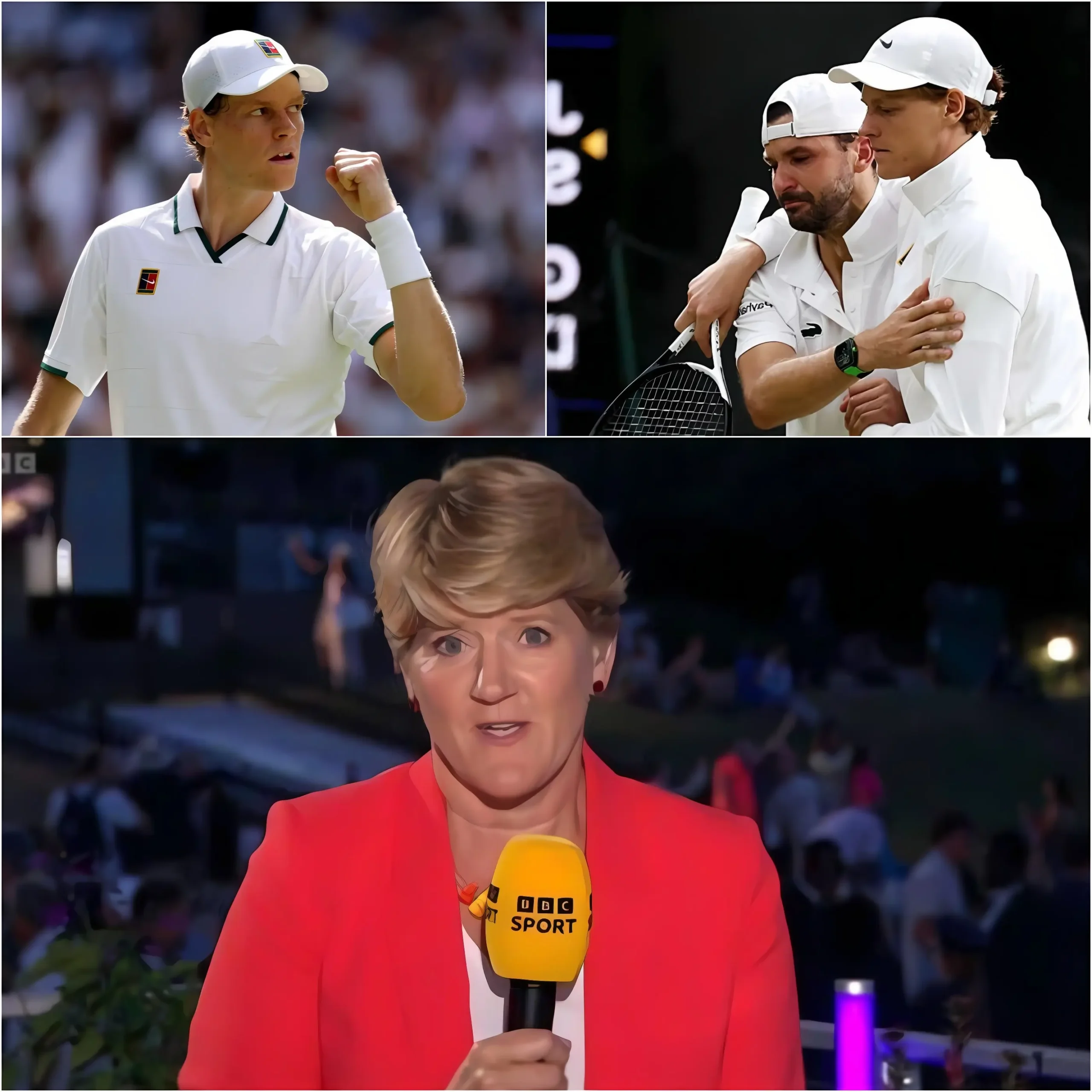 Cover Image for Clare Balding se enfrenta a una fuerte reacción tras sus críticas en directo a Jannik Sinner en Wimbledon.
