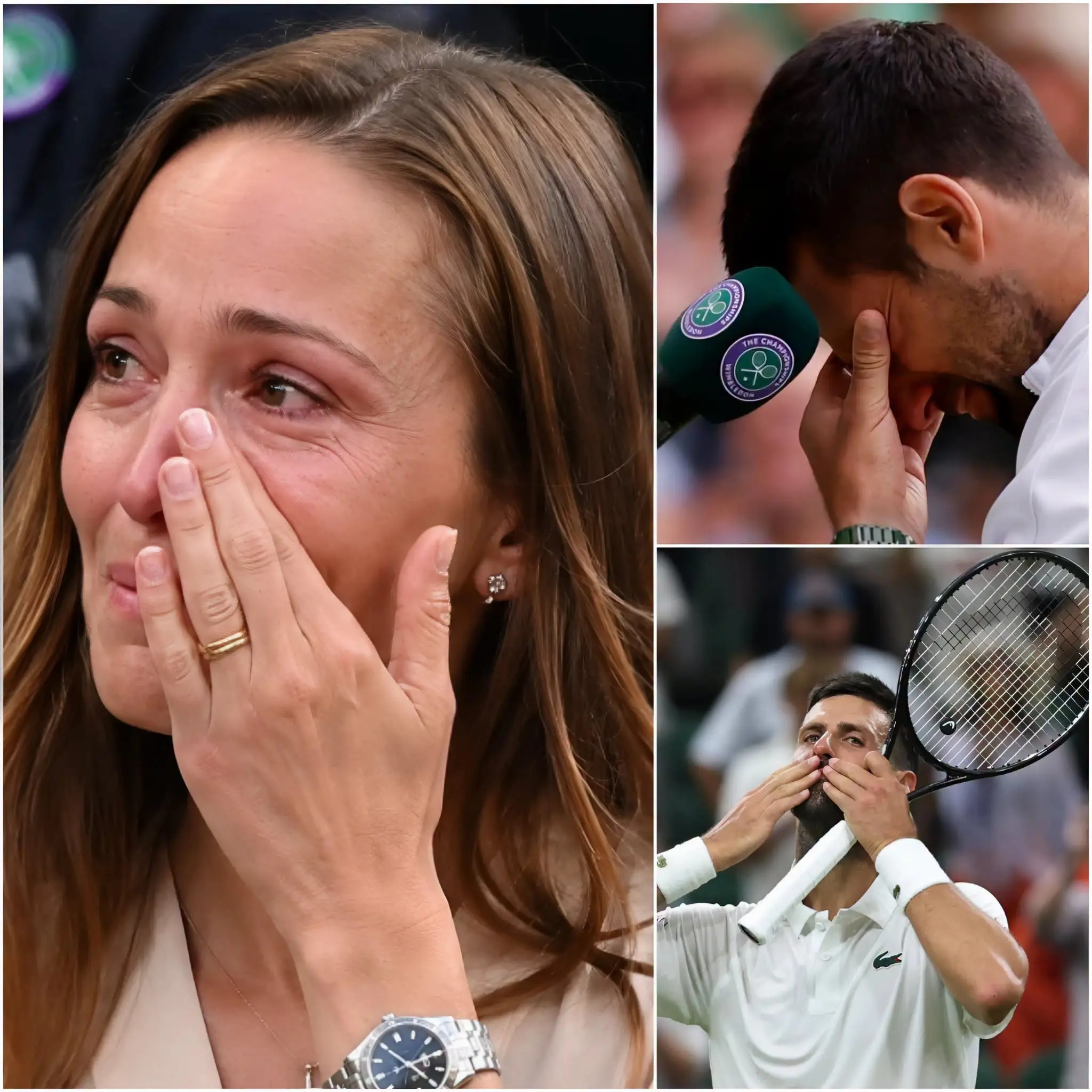 Cover Image for đš âI gave this decision everything I hadâŠâ A single sentence from Novak Djokovic during a special Wimbledon ceremony left the crowd in reflective silence. Standing beside him, Jelena Djokovic appeared visibly emotional as he addressed the audience.