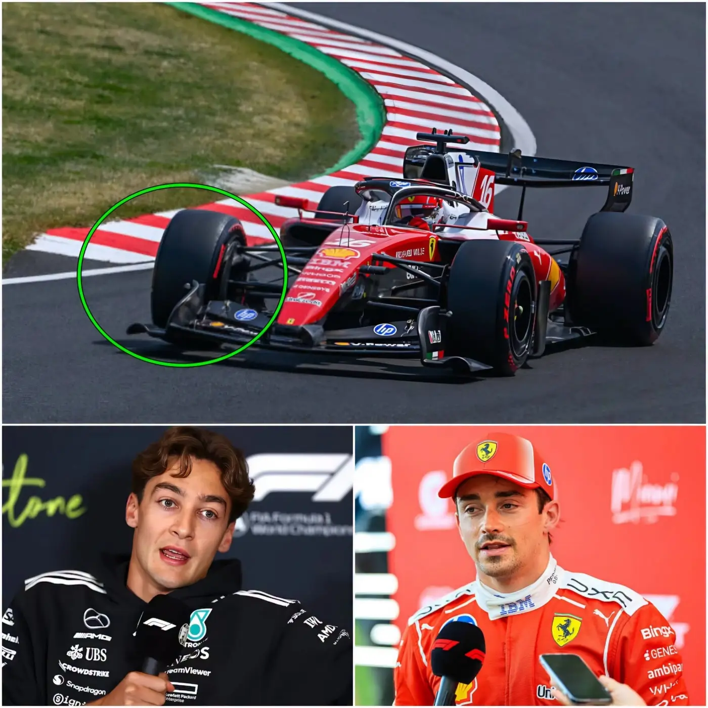 Cover Image for 🔥 INCIDENTE SHOCK AL GP DI GRAN BRETAGNA: George Russell ha sorpreso tutti presentando ufficialmente una richiesta alla FIA, esigendo un’indagine speciale immediata sulla vettura di Charles Leclerc dopo il GP di Gran Bretagna.