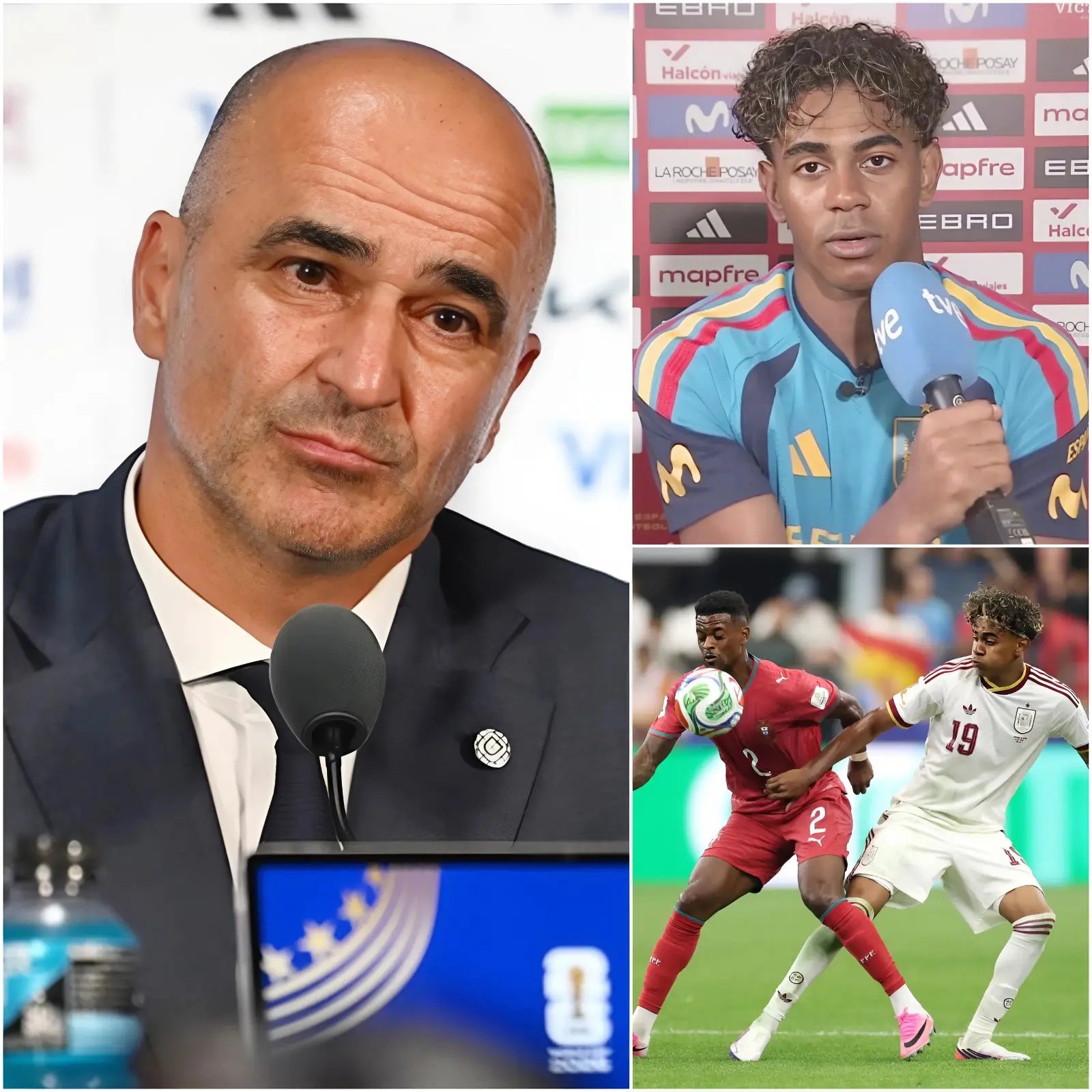 Cover Image for « ¡LÁRGUENSE, TRAMPOSOS DE PACOTILLA! » El seleccionador de Portugal, Roberto Martínez, arremetió duramente contra España tras la derrota por 0-1 en los octavos de final, asegurando que varios jugadores españoles mostraron una absoluta falta de respeto y no dejaron de provocar a sus futbolistas durante todo el encuentro.