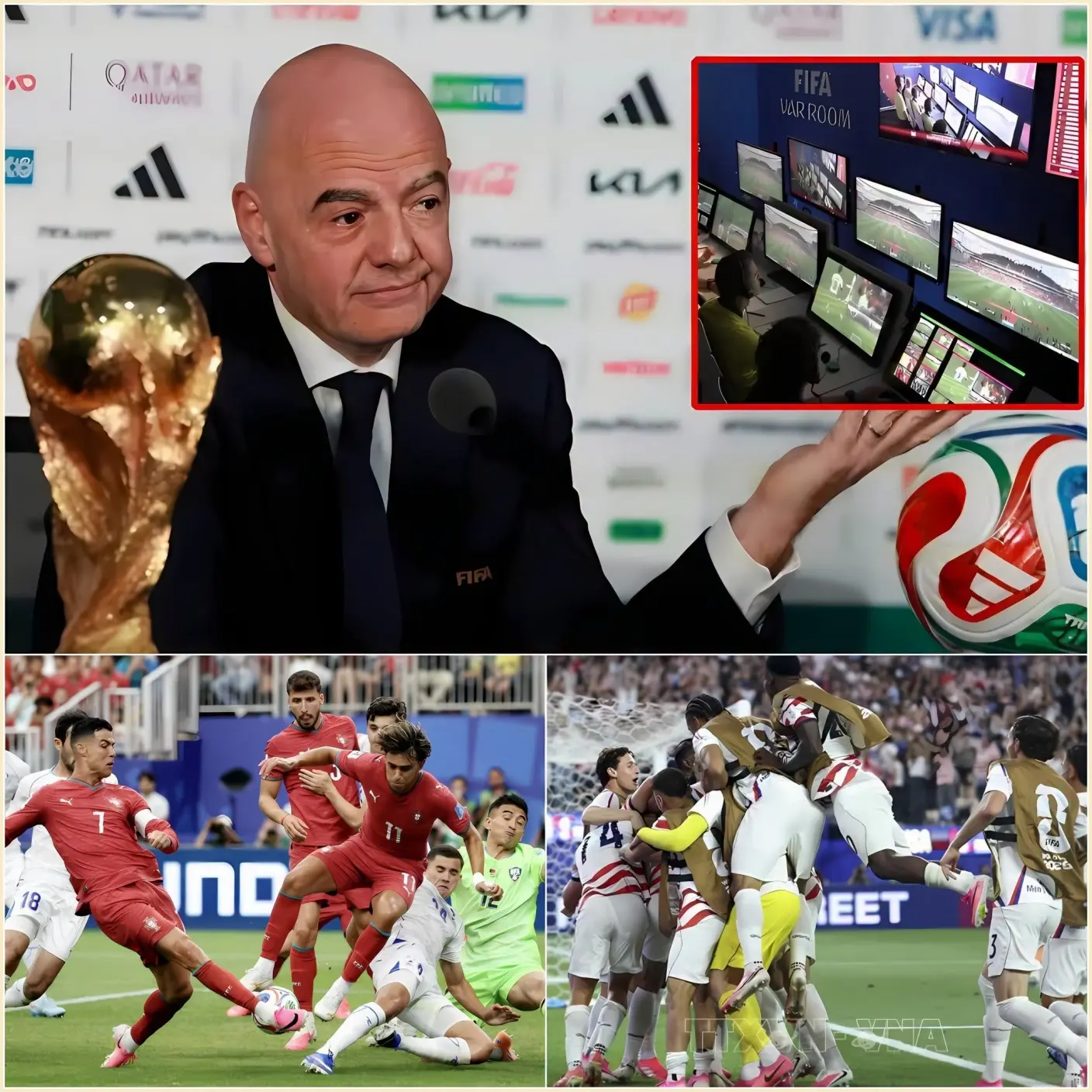 Cover Image for 🚨 ÚLTIMA HORA – Hace 15 minutos: La FIFA ha decidido inesperadamente revisar el disparo en el tiempo de descuento que dio la victoria a España frente a Portugal.