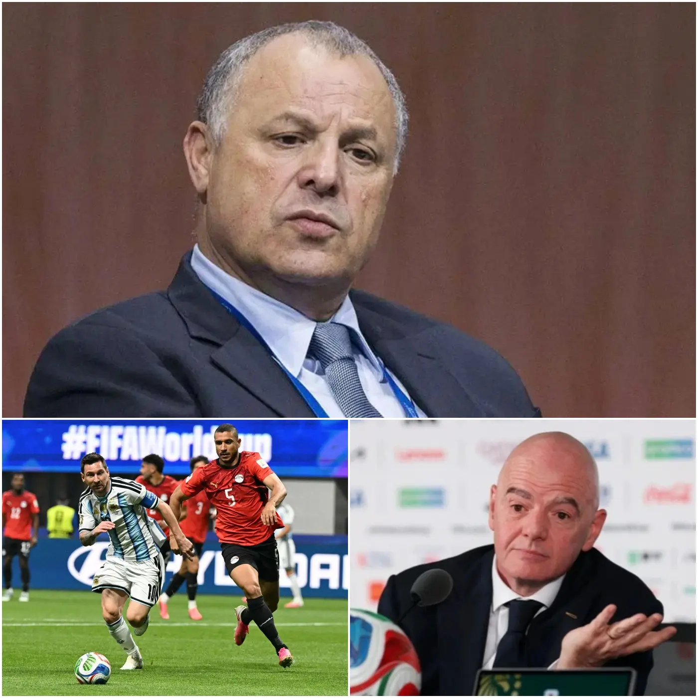 Cover Image for 🔥 ÚLTIMA HORA: ¡FIFA ESTÁ HACIENDO SUS PROPIAS REGLAS! La Federación Egipcia de Fútbol (EFA) ha acusado oficialmente a la FIFA de favorecer a Argentina, dándole ventajas para que gane. Según la EFA, la FIFA está dispuesta a pisotear sus propias normas, sacrificando el espíritu y el honor de toda una nación solo para que Argentina obtenga una ventaja.