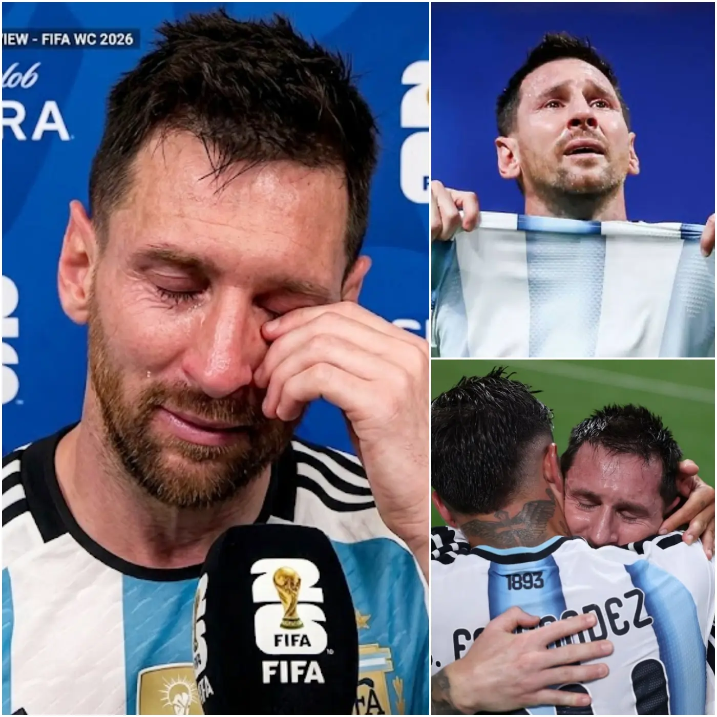 Cover Image for “🚨⚽ ÚLTIMA HORA EN EL MUNDIAL 2026: Después de un partido extenuante contra Egipto, Lionel Messi hizo una declaración emotiva. El futbolista argentino rompió en llanto al compartir que él…”