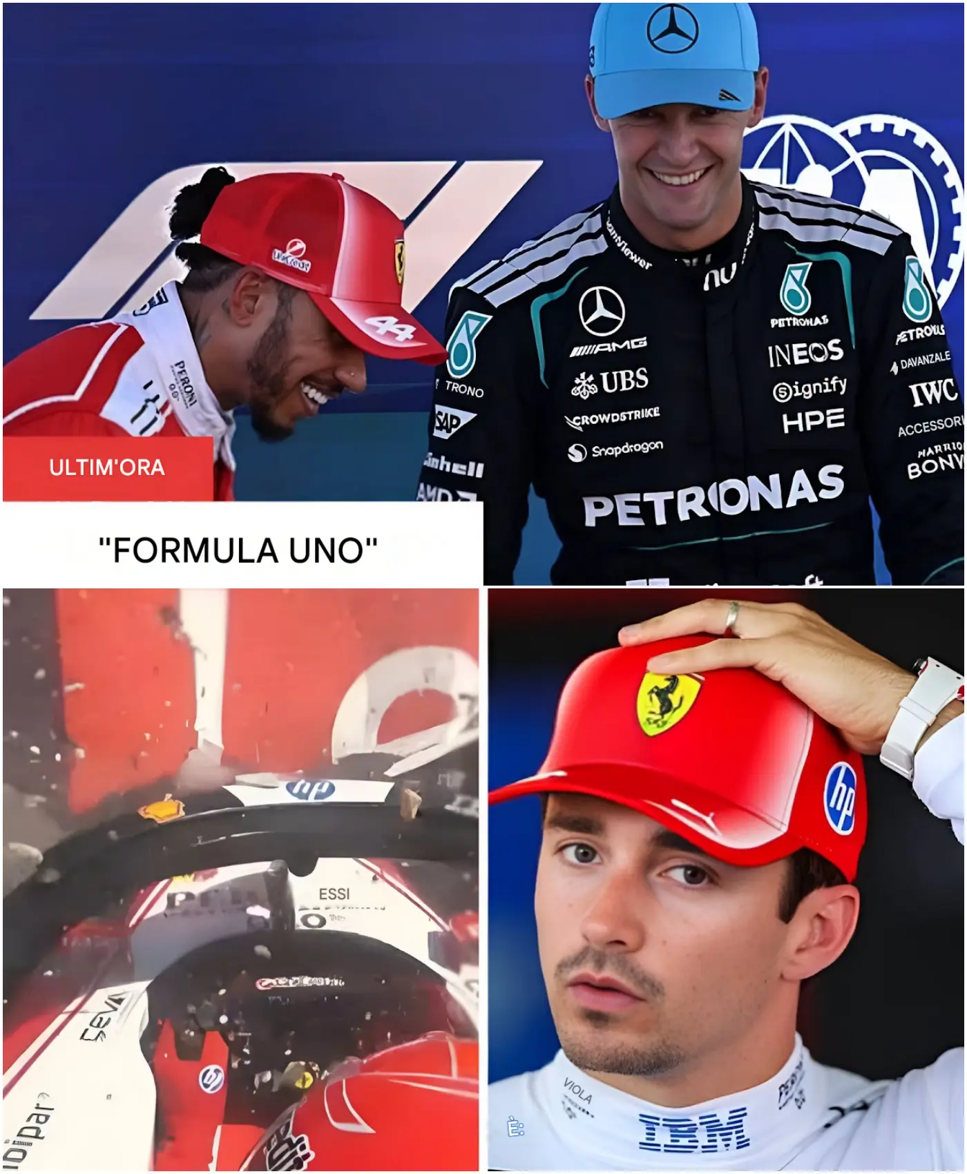 Cover Image for La stella della Formula 1 Charles Leclerc si schianta DI NUOVO: 😮😲 Il compagno di squadra in Ferrari di Lewis Hamilton, “vergognato”, subisce un pesante incidente a una settimana dalla delusione del Gran Premio di Monaco…