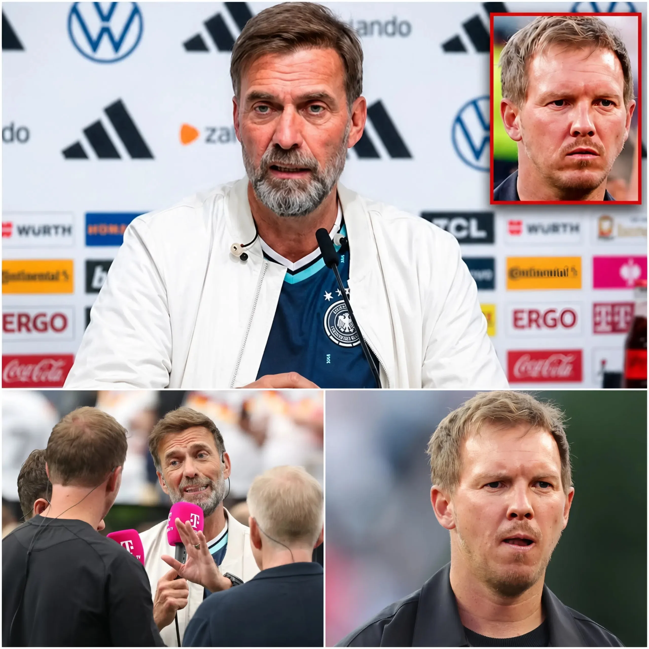 Cover Image for 🚨 „DAS IST EINE KATASTROPHE!“ – Nach wochenlangem Schweigen seit Deutschlands enttäuschendem Ausscheiden bei der WM 2026 hat sich Jürgen Klopp nun endlich mit deutlichen Worten zu Julian Nagelsmann geäußert.
