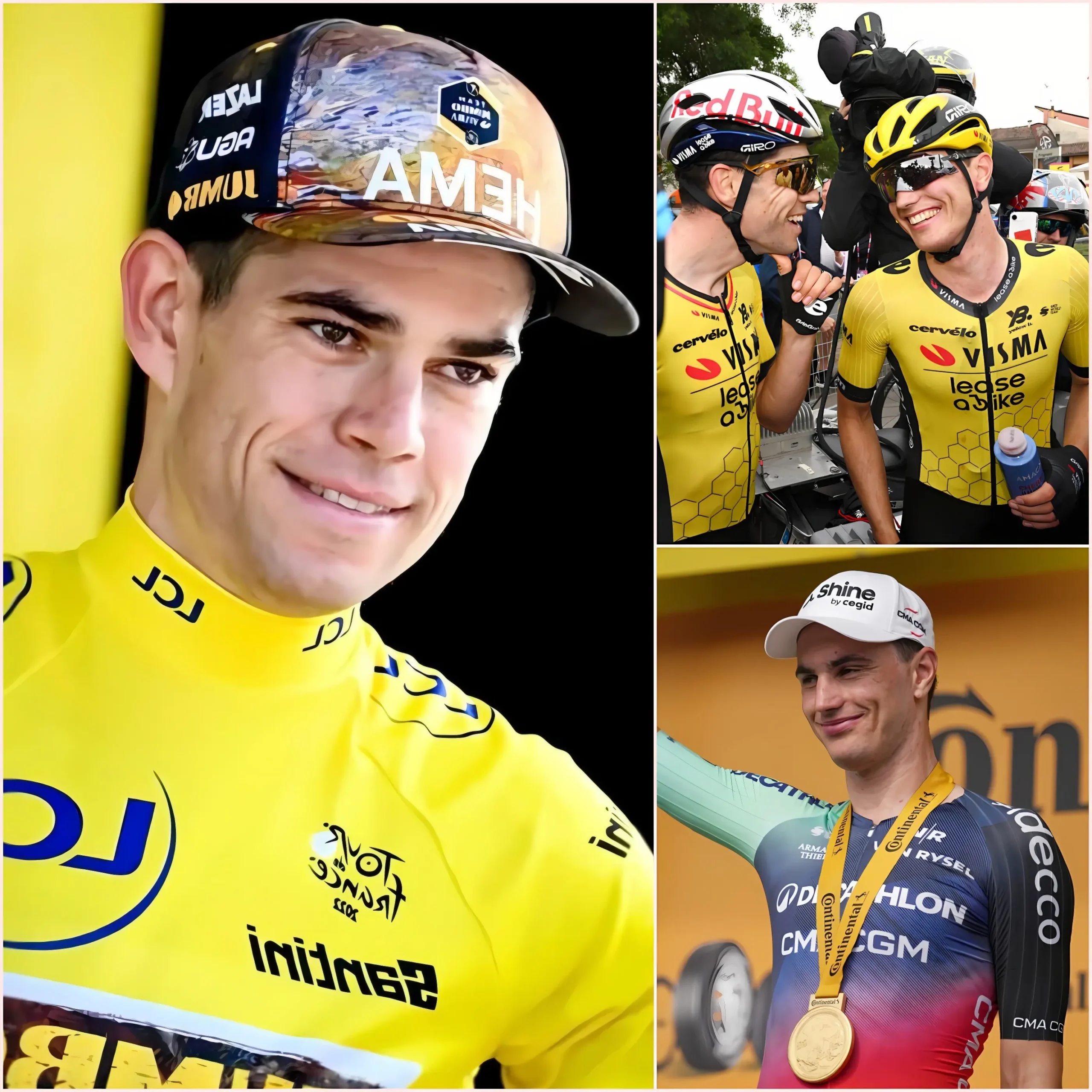 Cover Image for SCHOKKEND NIEUWS UIT DE TOUR DE FRANCE 2026 🚨 “Misschien ben ik getuige van de geboorte van een toekomstige legende…” Wout Van Aert kon zijn enorme enthousiasme niet verbergen na de dramatische overwinning van Olav Kooij in de vijfde etappe van de Tour de France 2026, die de wielerwereld in zijn greep hield.
