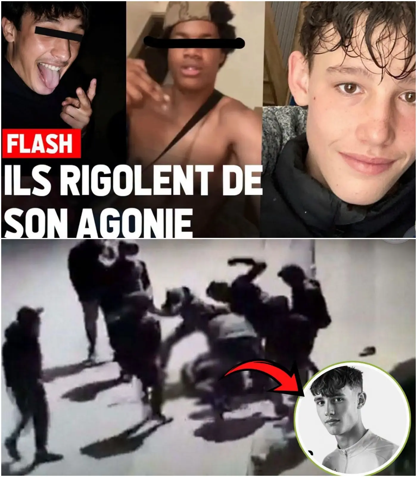 Cover Image for Horrific murder case in Narbonne: 17-year-old Louis has died following a violent attack. A video showing the entire scene, along with the heinous acts committed by his attackers, has spread widely, sending shockwaves through France.