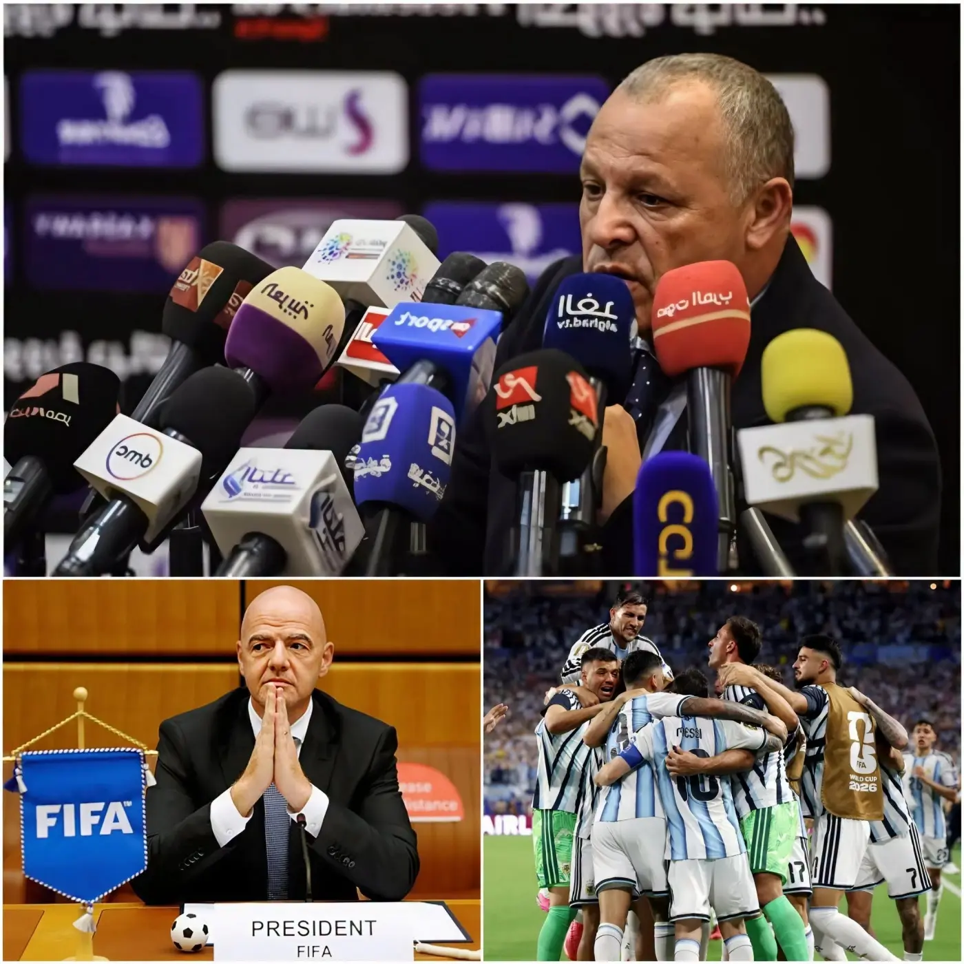 Cover Image for 🚨ÚLTIMA HORA: La Federación Egipcia de Fútbol y otras cuatro selecciones nacionales han solicitado a la FIFA la revisión de todos los partidos de Argentina tras completar un análisis de datos del VAR, grabaciones desde múltiples ángulos y tecnología 3D.