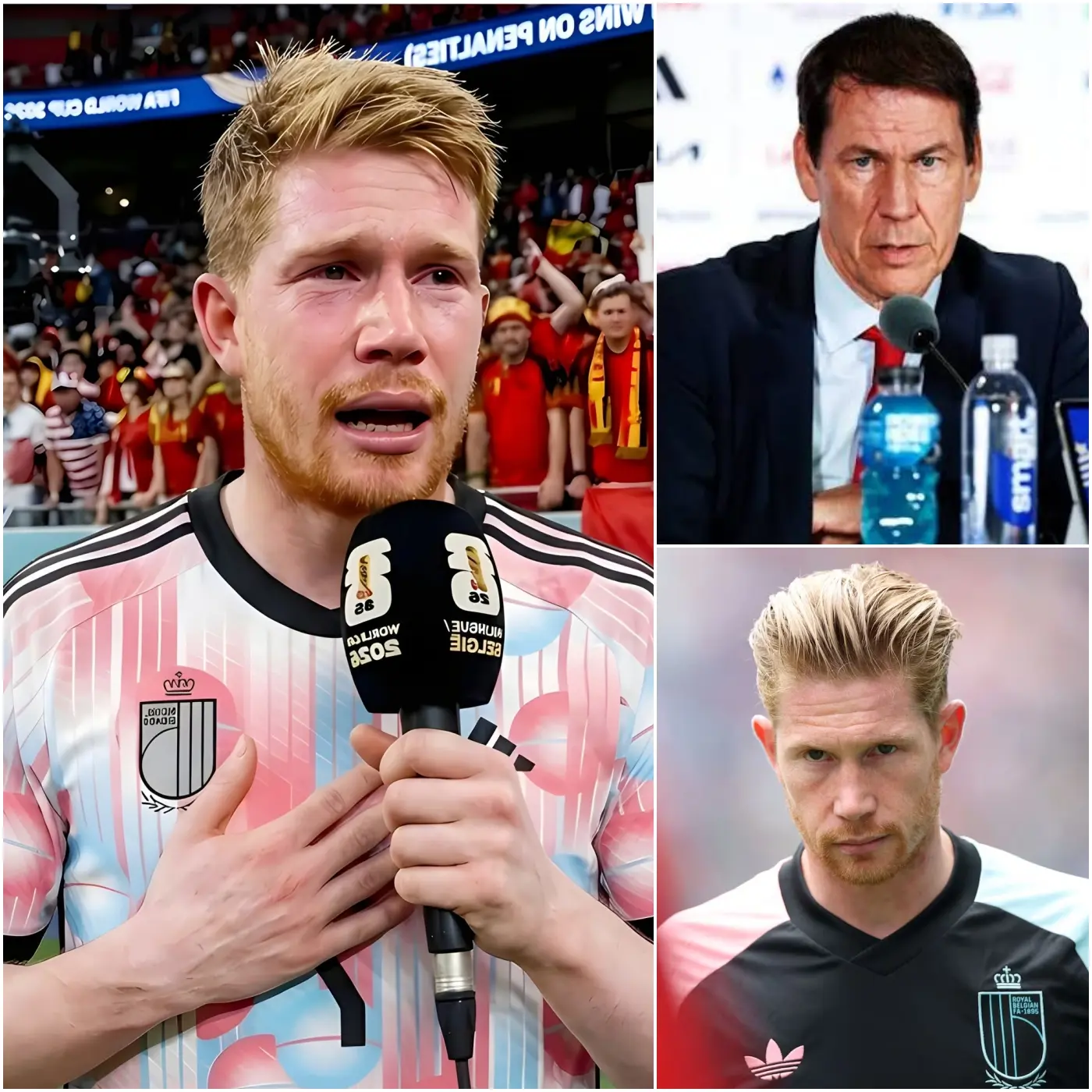 Cover Image for 💔 SLECHTS 8 MINUTEN GELEDEN: Vlak voor de wedstrijd tussen België en Spanje plaatsvond, maakte Kevin De Bruyne zich grote zorgen bij voetbalfans over de hele wereld door onverwacht aan te kondigen dat hij vanwege een zeer onverwachte persoonlijke reden niet aan de wedstrijd kon deelnemen.