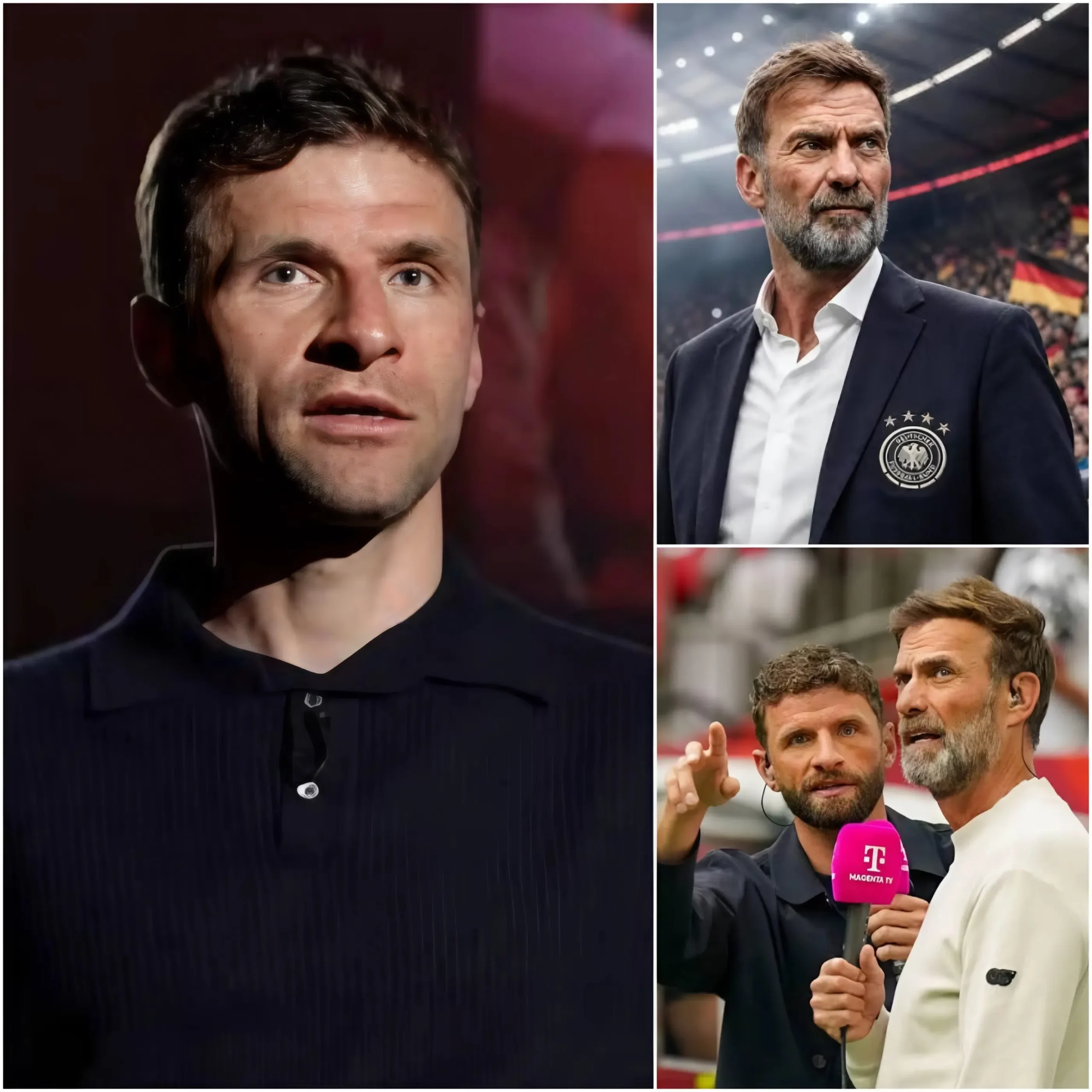 Cover Image for 🚨 EILMELDUNG: Bayern-Legende Thomas Müller hat sich öffentlich für Jürgen Klopp als neuen Bundestrainer und Nachfolger von Julian Nagelsmann ausgesprochen.