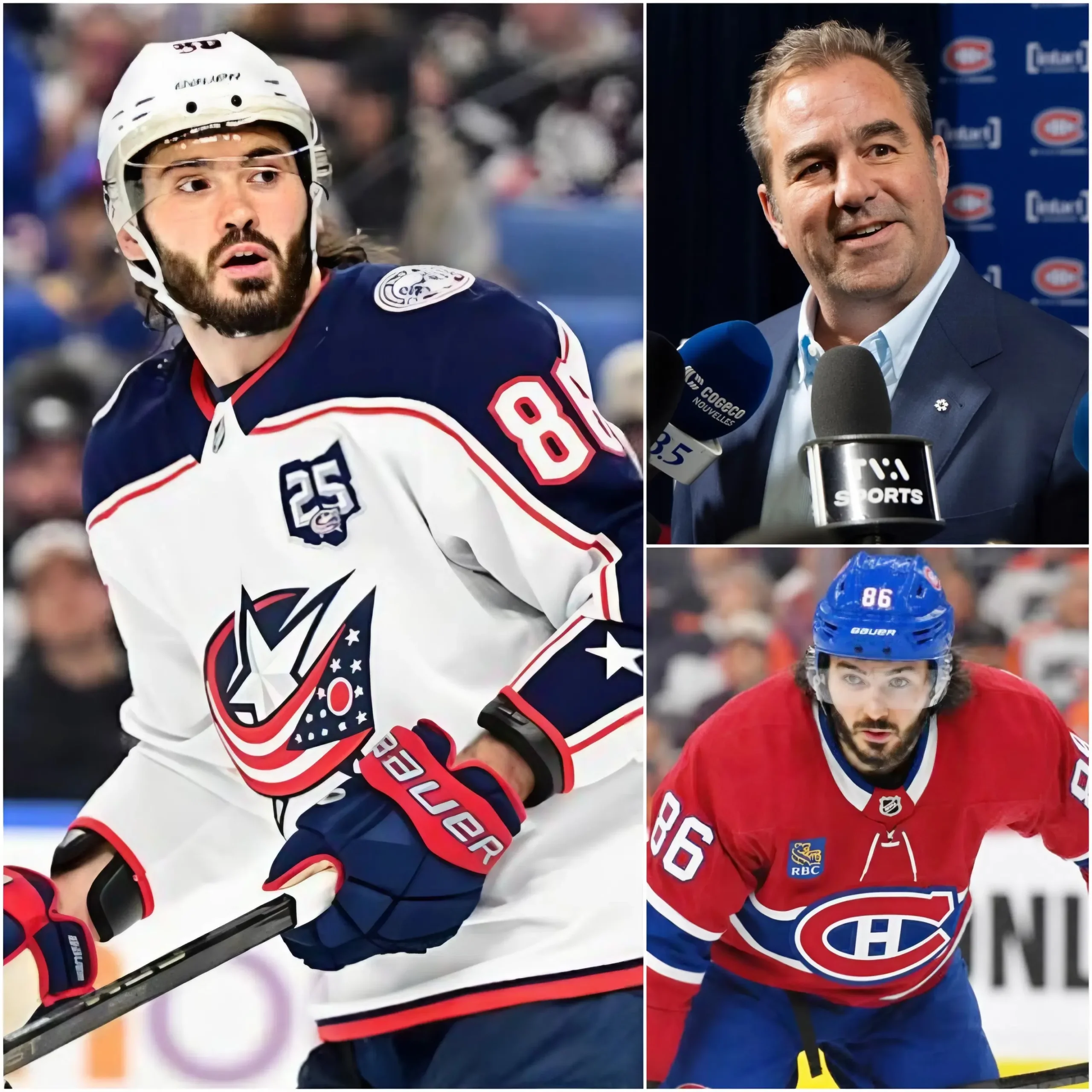 Cover Image for 🚨 C’EST OFFICIEL ! Les Canadiens de Montréal viennent de formuler une offre colossale et totalement inattendue pour recruter la star des Blue Jackets de Columbus, Kirill Marchenko, plongeant tout le monde du hockey dans le chaos.