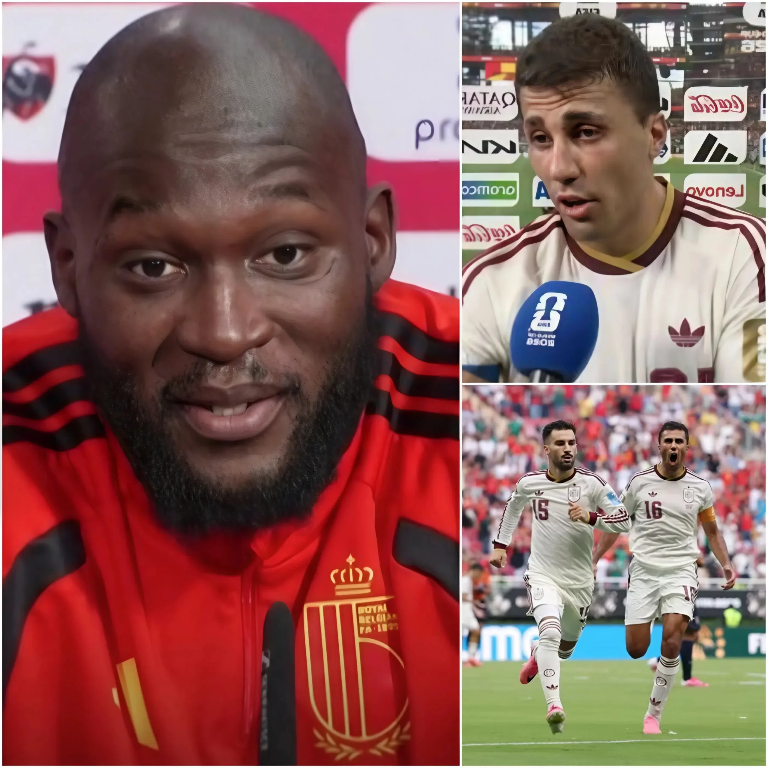 Cover Image for 🔥 “¡SUFRIRÁN SU DERROTA MÁS DOLOROSA CONTRA BÉLGICA!” – Antes del gran partido entre Bélgica y España, el delantero estrella belga Romelu Lukaku hizo una declaración segura, afirmando que los Diablos Rojos son capaces de infligir una dolorosa derrota a La Roja.