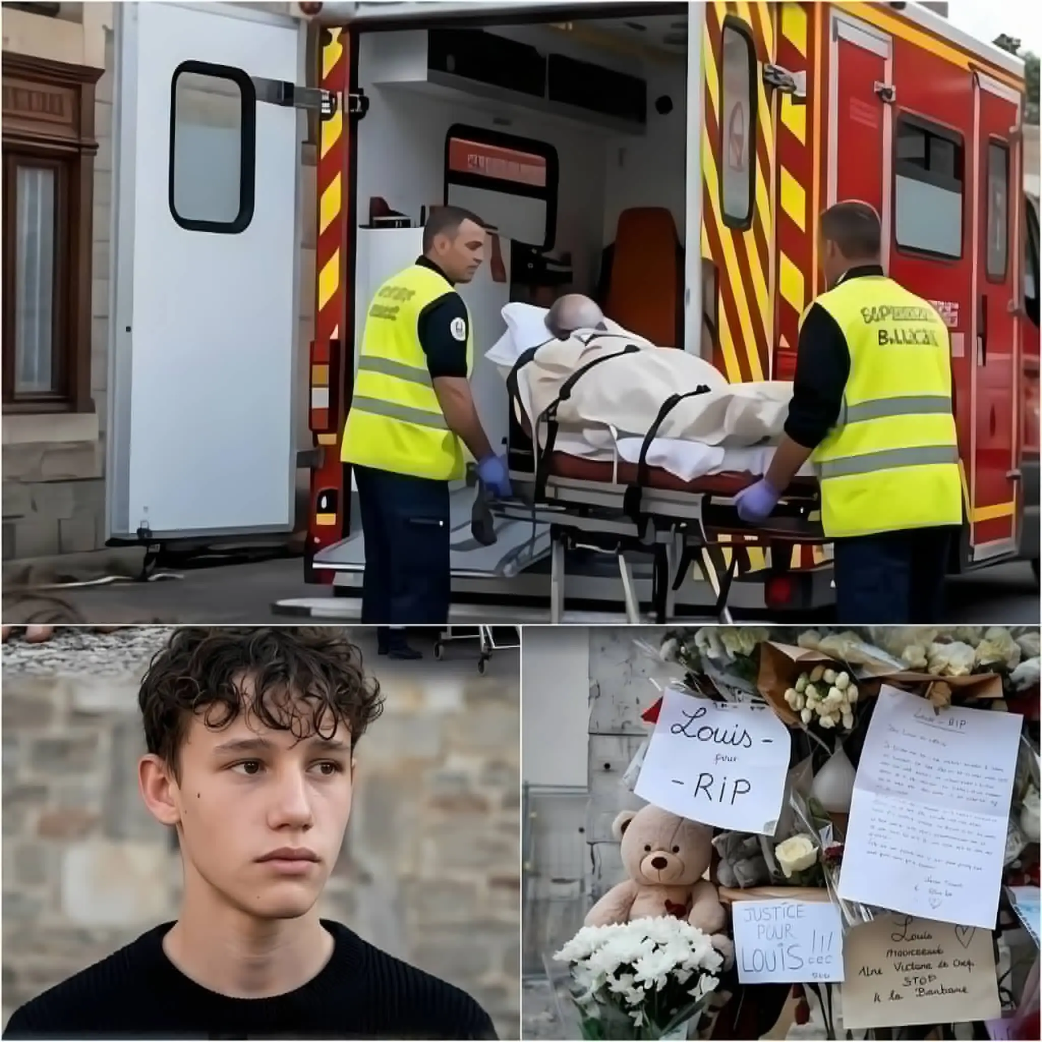 Cover Image for 🚨 Le parquet a rendu publics les détails de l’agression mortelle qui a plongé Louis Hervé dans le coma. Il a retracé le déroulement des événements qui auraient conduit à ce que Louis Hervé, âgé de 17 ans, subisse de graves blessures avant de succomber à ses blessures. Les enquêteurs rassemblent des preuves médico-légales