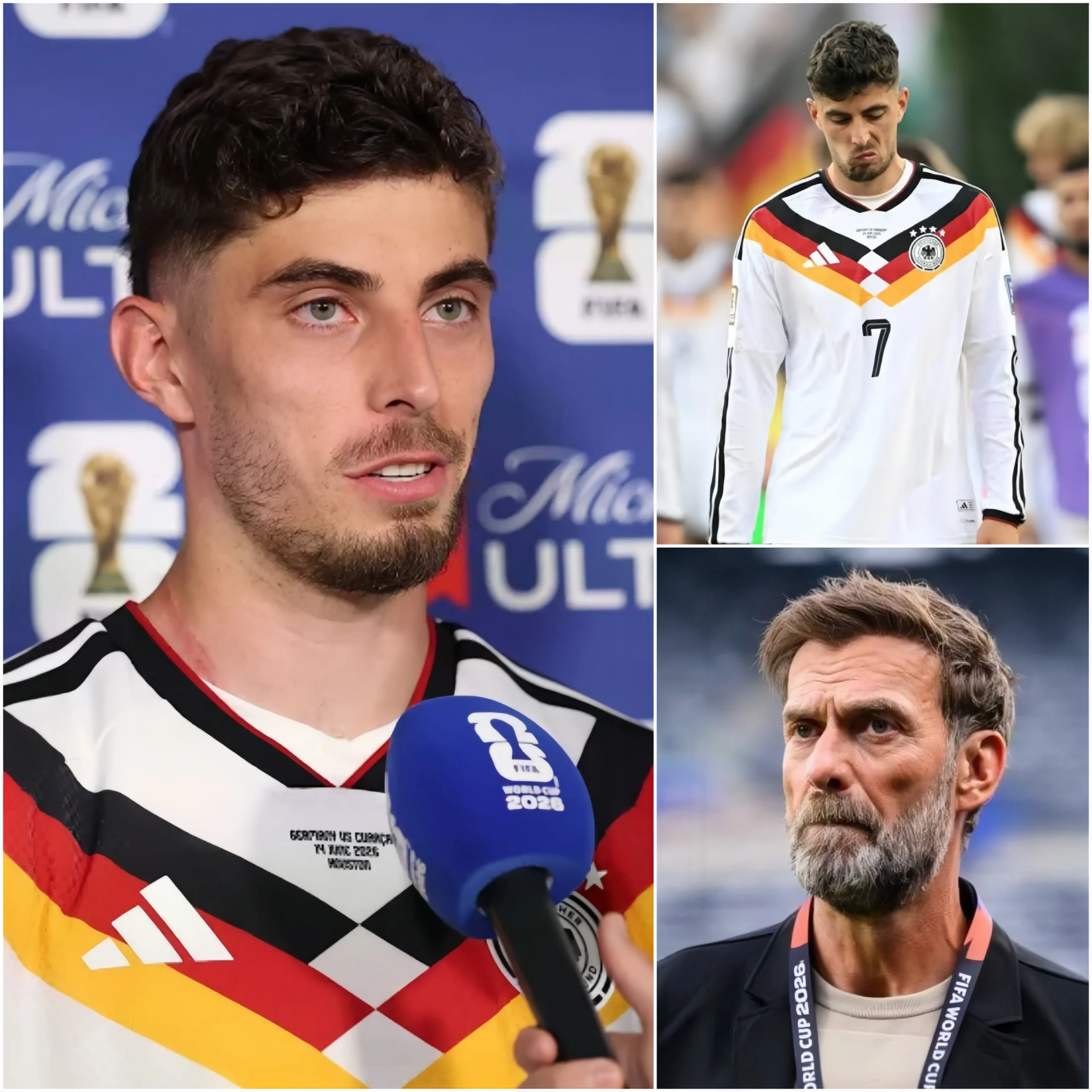 Cover Image for 🚨 EILMELDUNG VOR 10 MINUTEN: Der deutsche Fußball ist erschüttert, nachdem Kai Havertz Berichten zufolge seinen Rücktritt aus der Nationalmannschaft bekannt gegeben hat. Grund dafür sind kontroverse Aussagen von Jürgen Klopp über ihn.