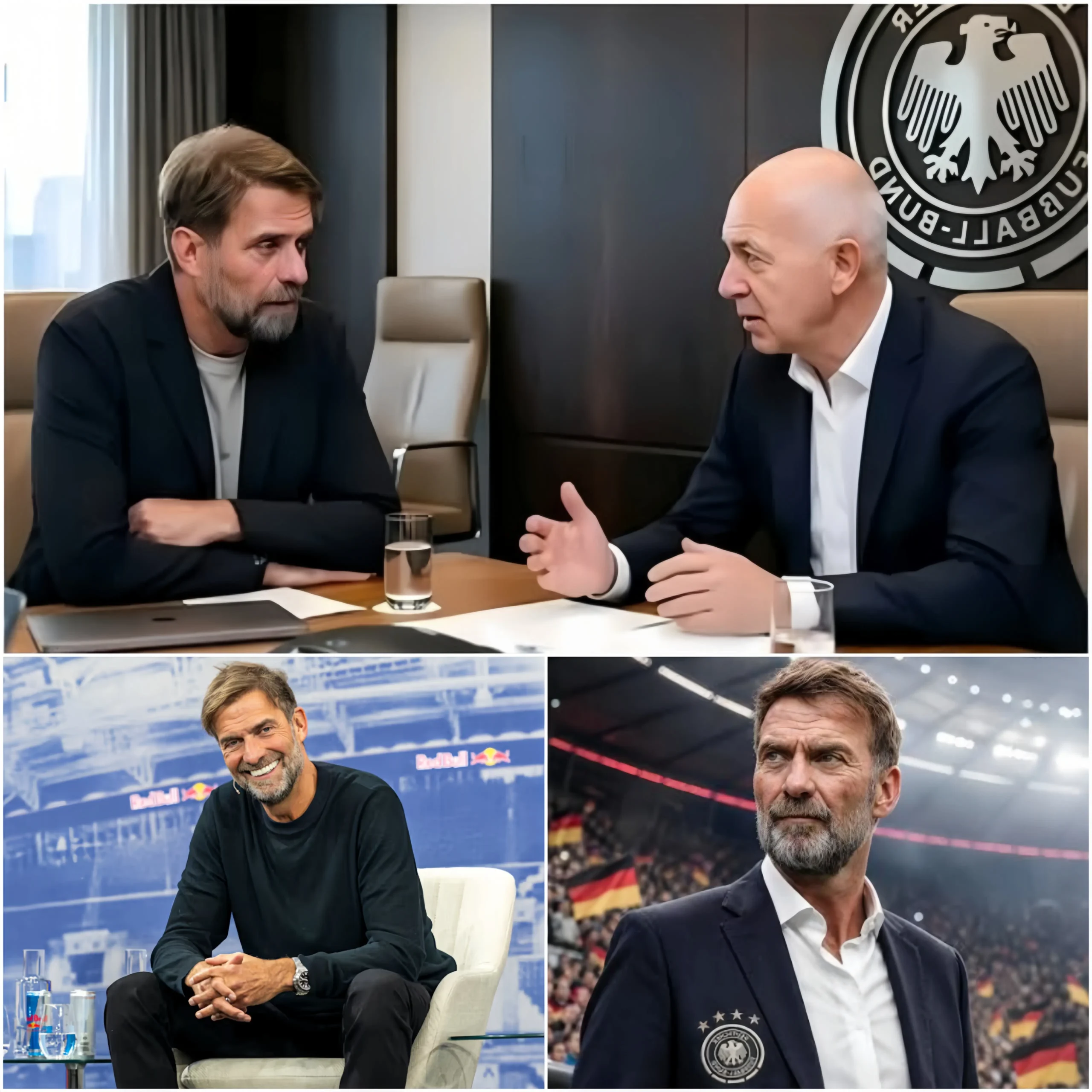Cover Image for 🚨💥 EILMELDUNG: Die über einstündige Sitzung des Deutschen Fußball-Bundes (DFB) ist offiziell beendet und markiert einen entscheidenden Wendepunkt für Jürgen Klopps Zukunft als Bundestrainer.