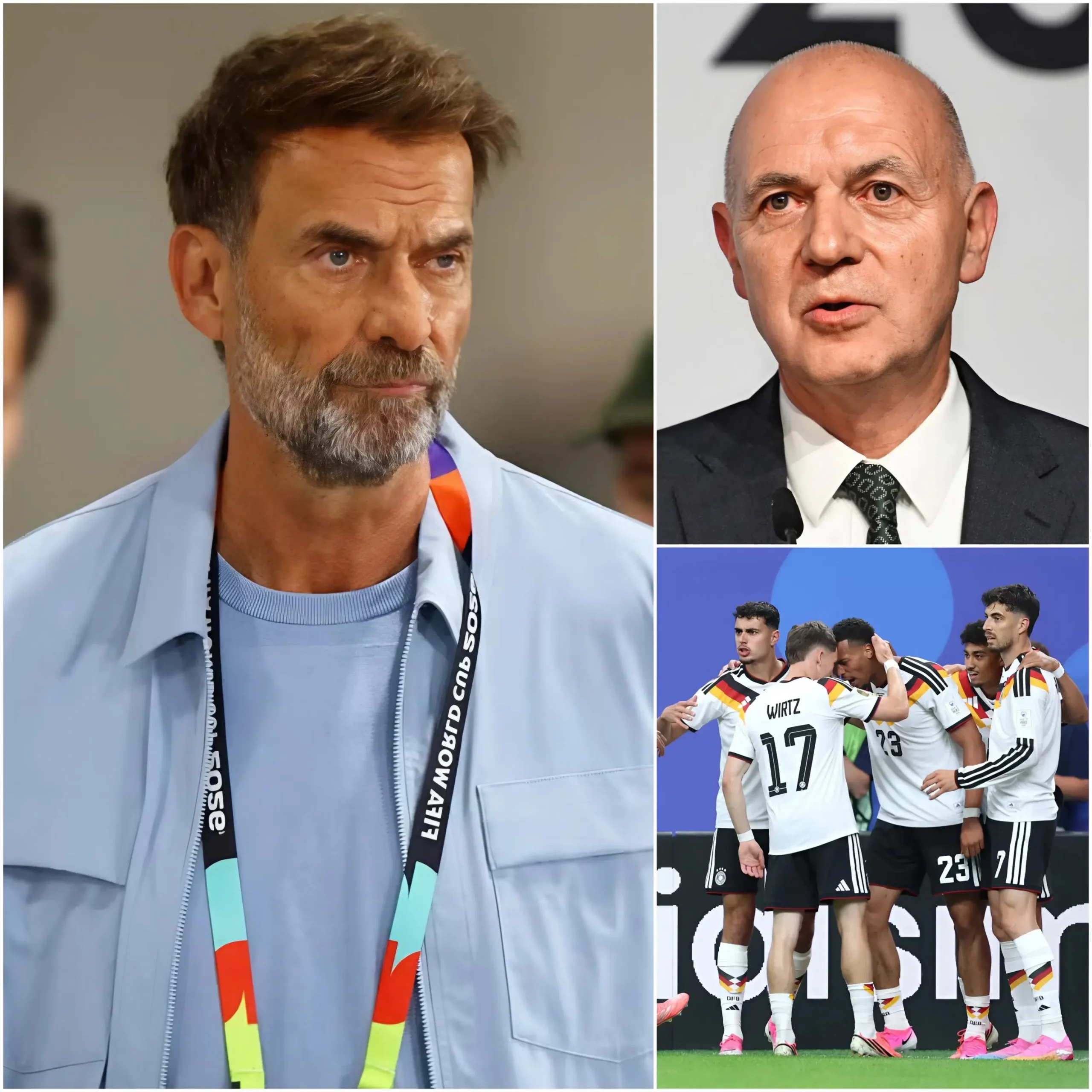 Cover Image for gia, tổ chức, cá nhân*, không dùng ngôn ngữ phản cảm): 🚨 Schockierende Neuigkeiten aus der deutschen Nationalmannschaft: Jürgen Klopp fordert angeblich vom DFB einen umfassenden Umbruch!