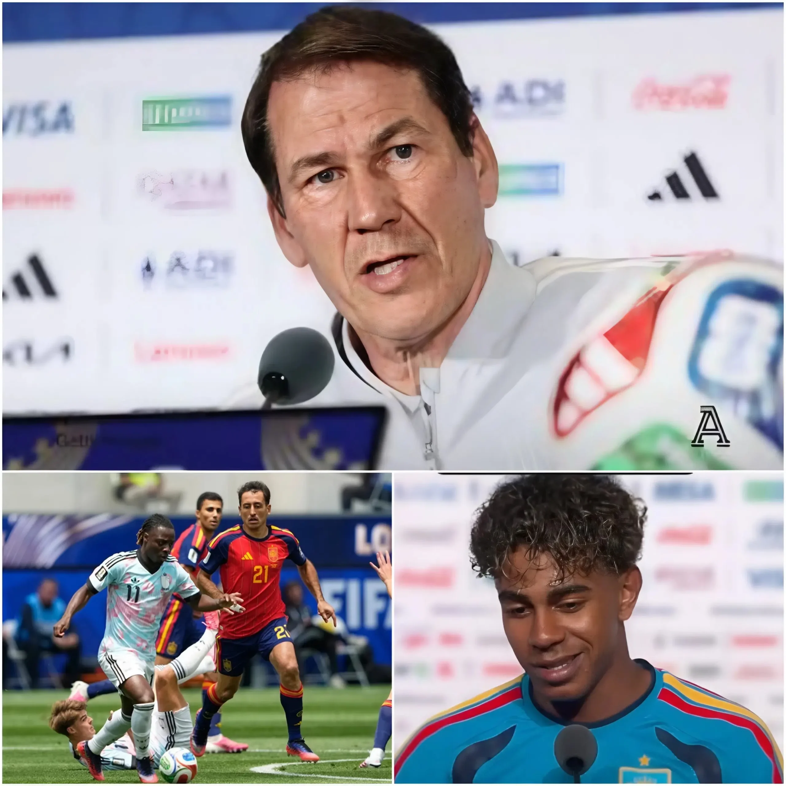 Cover Image for 🚨 POLÉMICA POST-PARTIDO: “¡España no ganó por ser superior, sino porque aprovechó sus oportunidades!” Estas supuestas declaraciones del seleccionador Rudi García tras la derrota por 1-2 ante España están generando un intenso debate entre los aficionados.