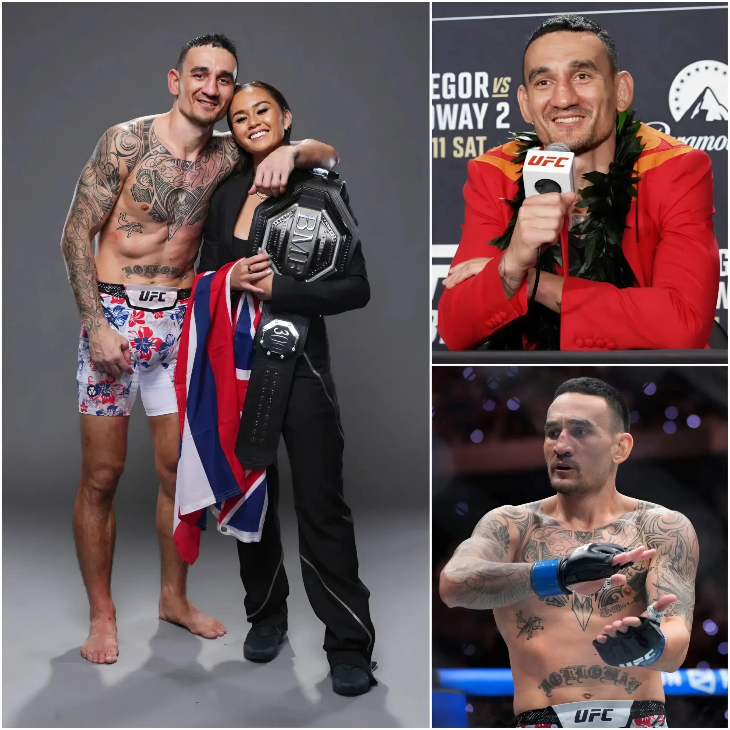 Cover Image for 💝 “I Kept My Promise! This Victory… Is for You.” Just moments after his victory at UFC 329, Max Holloway paused in the center of the Octagon, his voice calm but trembling with emotion. Looking toward the crowd, he shared heartfelt words: