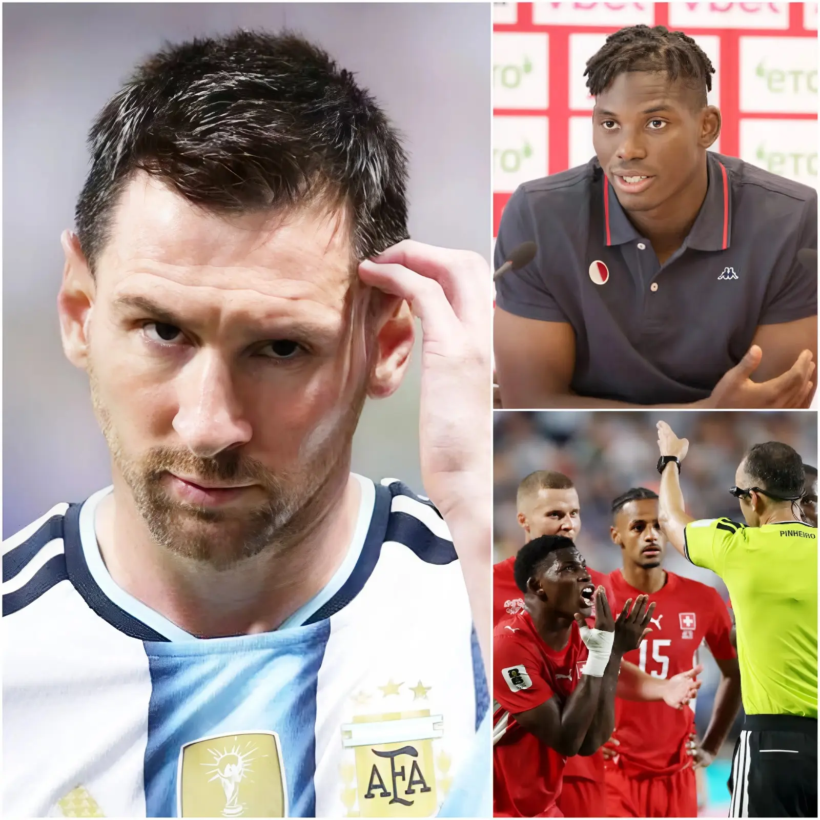 Cover Image for «¡SI LA FIFA QUERÍA QUE ARGENTINA GANARA DESDE EL PRINCIPIO, QUE NO NOS OBLIGUE A JUGAR PARTIDOS SIN SENTIDO COMO ESE!». Esta fue la furiosa declaración de Breel Embolo, que desató un acalorado debate en la rueda de prensa posterior al partido.