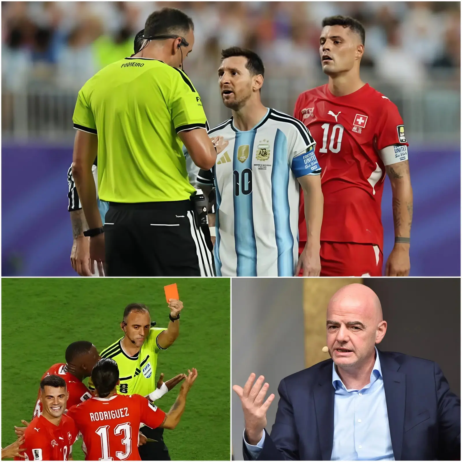 Cover Image for ÚLTIMA HORA: La FIFA se ha visto obligada a convocar una reunión de emergencia totalmente inesperada y a inhabilitar de forma permanente al árbitro João Pinheiro tras la derrota por 3-1 de Suiza ante Argentina en los cuartos de final de la Copa del Mundo.