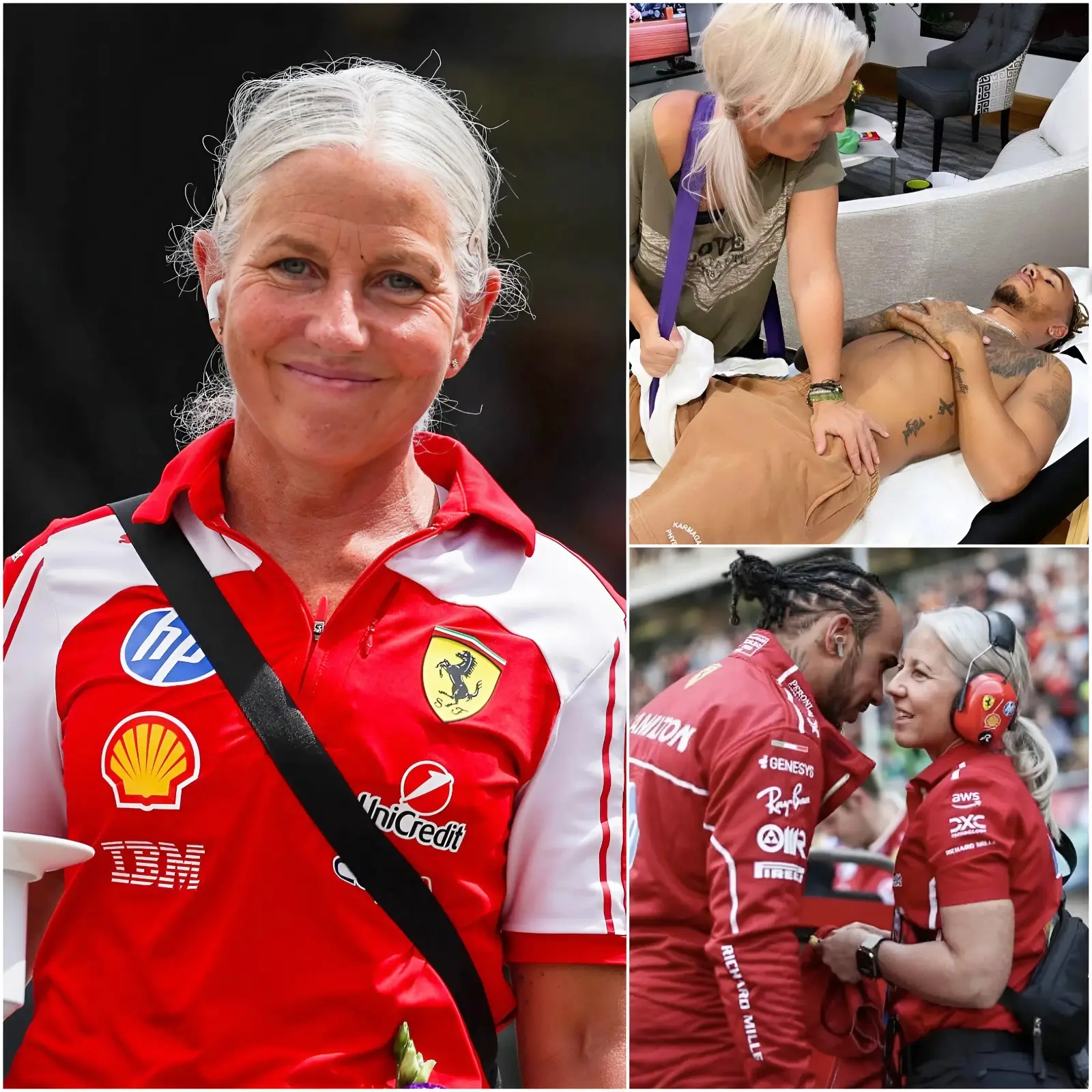 Cover Image for “Lewis Hamilton ha affermato che non sarebbe mai arrivato dove si trova oggi senza una donna… ma la maggior parte dei fan della F1 non ha ancora compreso appieno ciò che lei ha fatto per lui. In un toccante tributo, Hamilton ha definito la sua storica collaboratrice Angela Cullen come ‘la più grande benedizione’ della sua carriera.