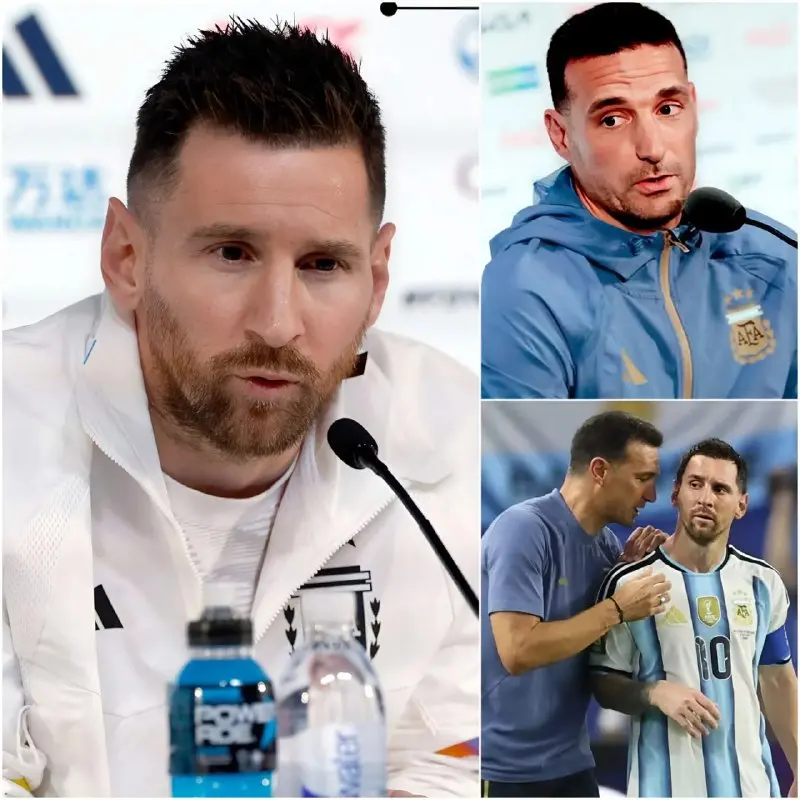 Cover Image for «¡ELIGE A ÉL O A MÍ!» 🔥🔥 El vestuario argentino está sumido en el caos tras la impactante declaración de Lionel Messi. En un tenso y directo intercambio con el seleccionador Lionel Scaloni, el capitán insistió en dejar fuera de la alineación titular a un jugador para el crucial partido contra Inglaterra.