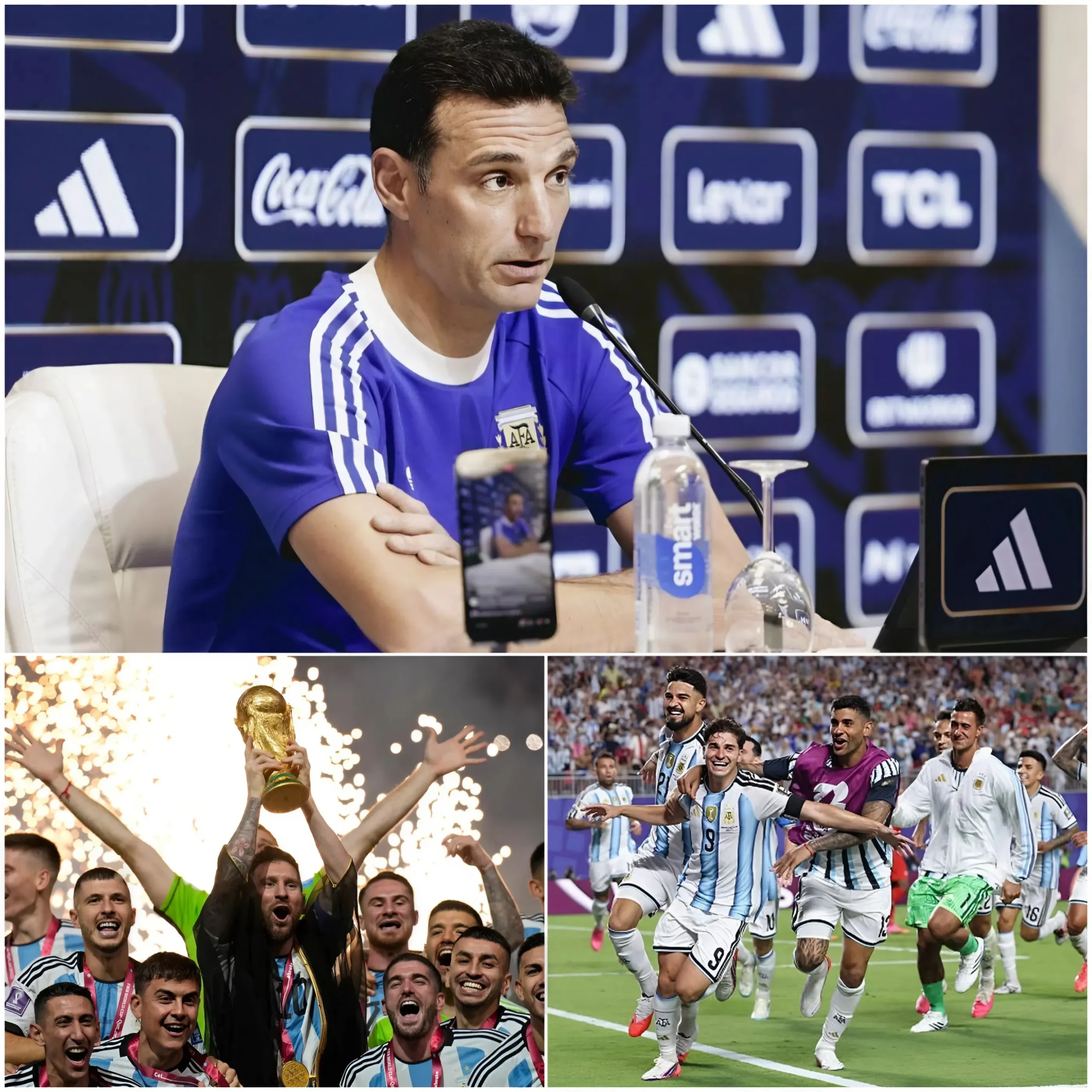 Cover Image for 🔥 ÚLTIMAS NOTICIAS: El seleccionador argentino, Lionel Scaloni, acaba de anunciar la alineación titular oficial para el crucial partido contra Inglaterra. En ella, Scaloni reveló la identidad de dos nuevos jugadores que estarán en el campo y aseguró que infligirán una dolorosa derrota a Inglaterra…